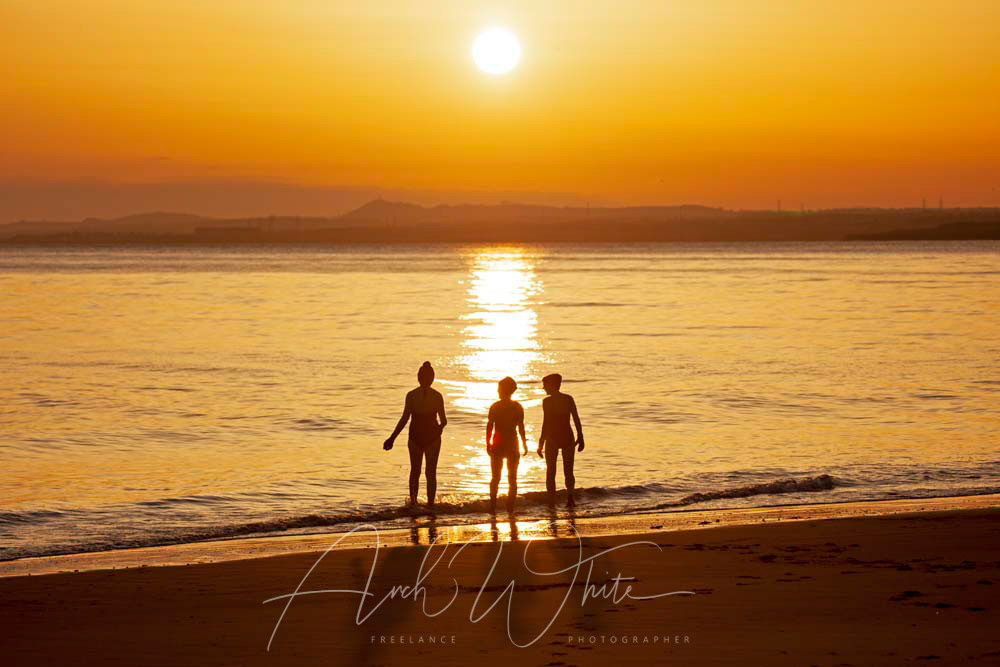Portobello Sunrise, Firth of Forth, Portobello, Beach, Edinburgh, Scotland, UK
