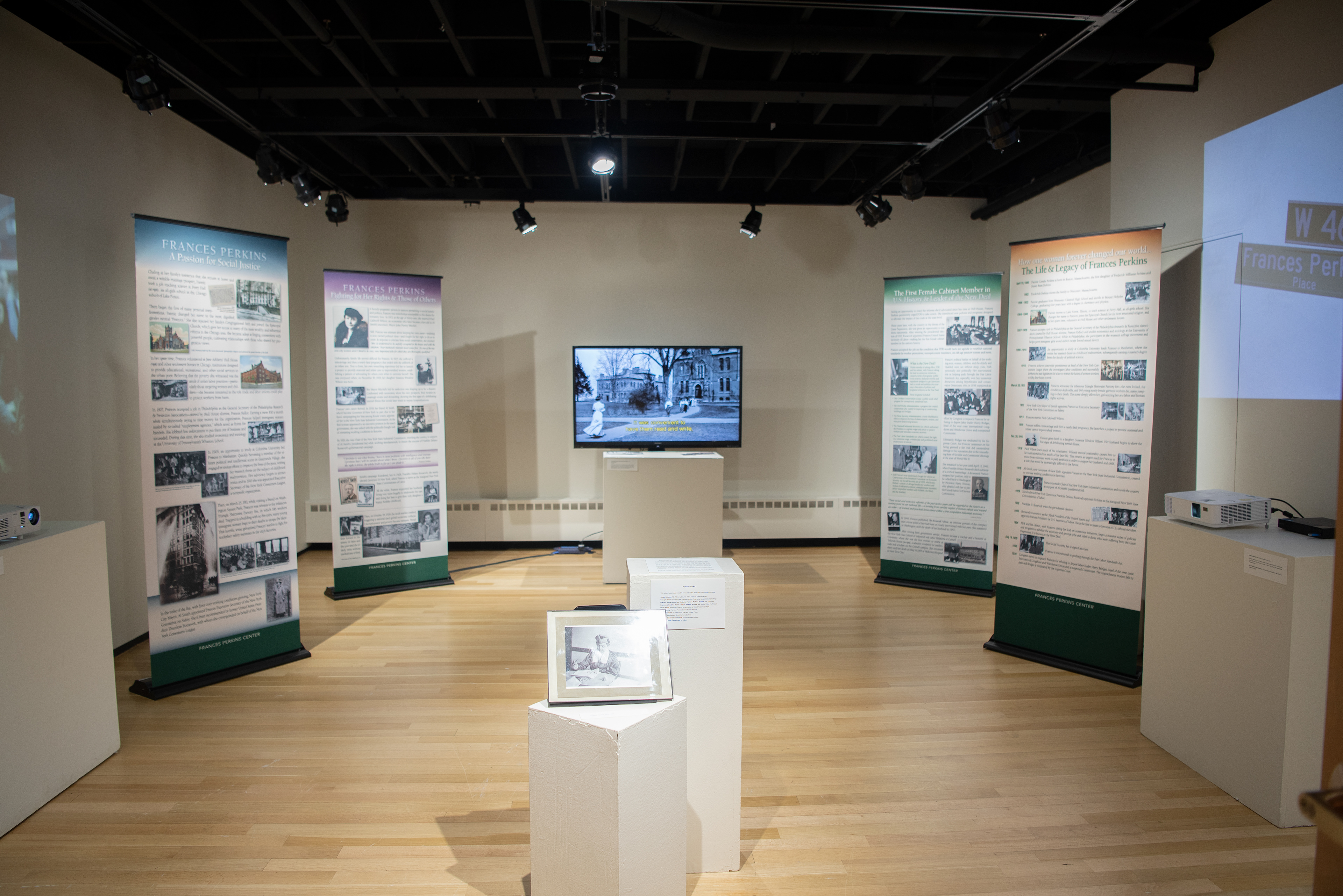 Frances Perkins Exhibit, Mount Holyoke College, South Hadley, May 2022