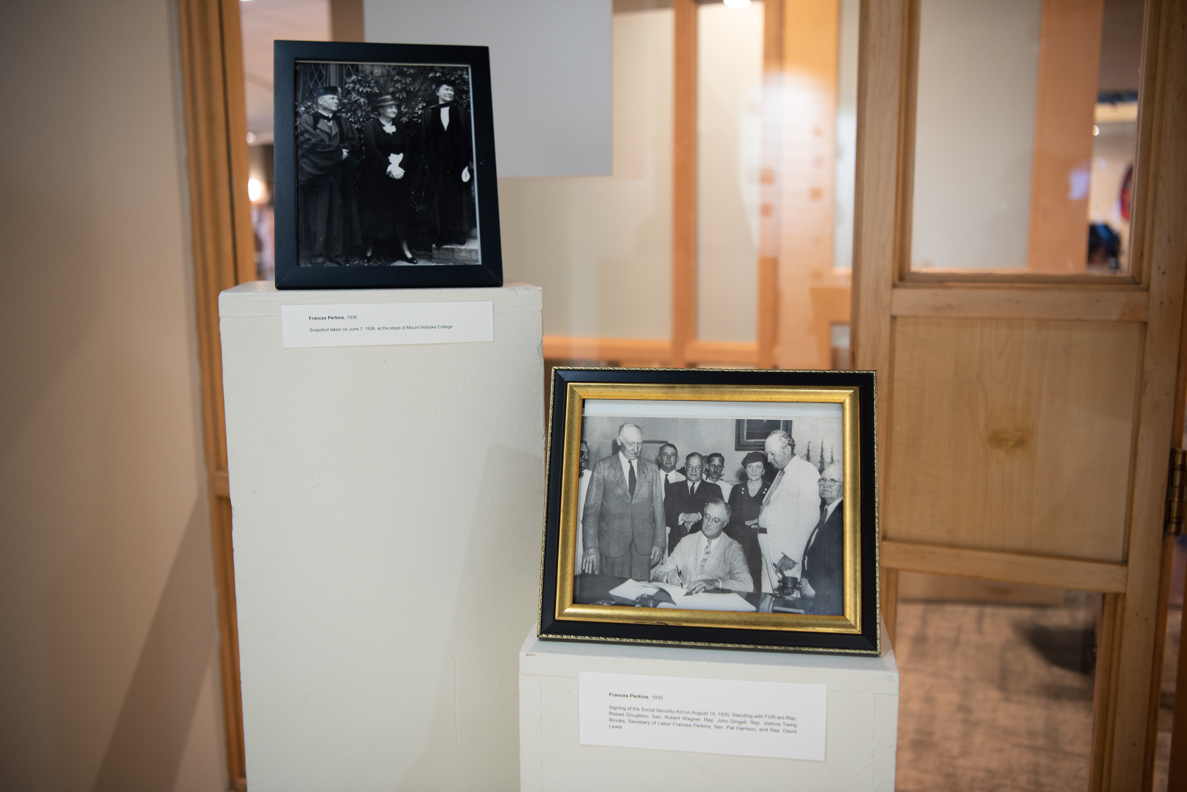 Frances Perkins Exhibit, Mount Holyoke College, South Hadley, May 2022