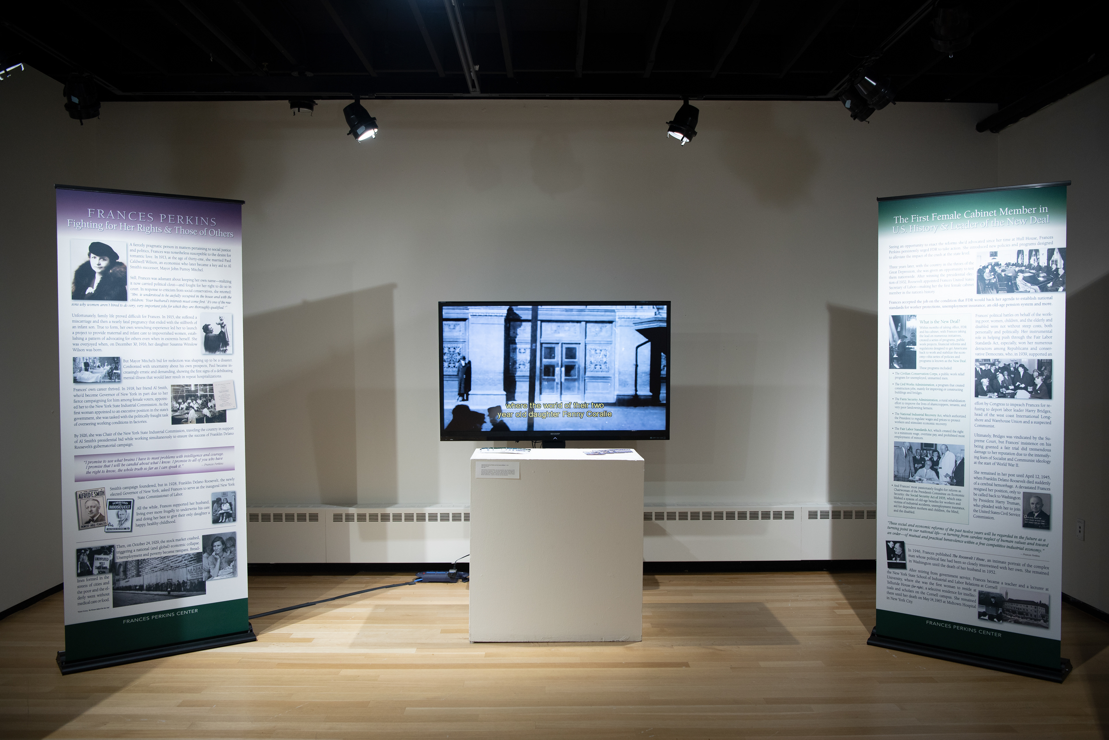 Frances Perkins Exhibit, Mount Holyoke College, South Hadley, May 2022