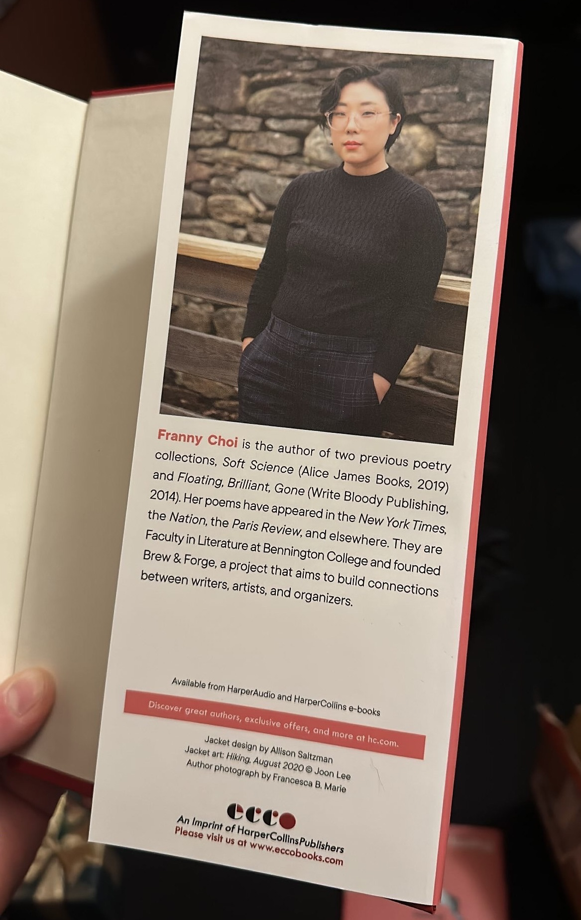 Author Photograph of Franny Choi in The World Keeps Ending, and the World Goes On
