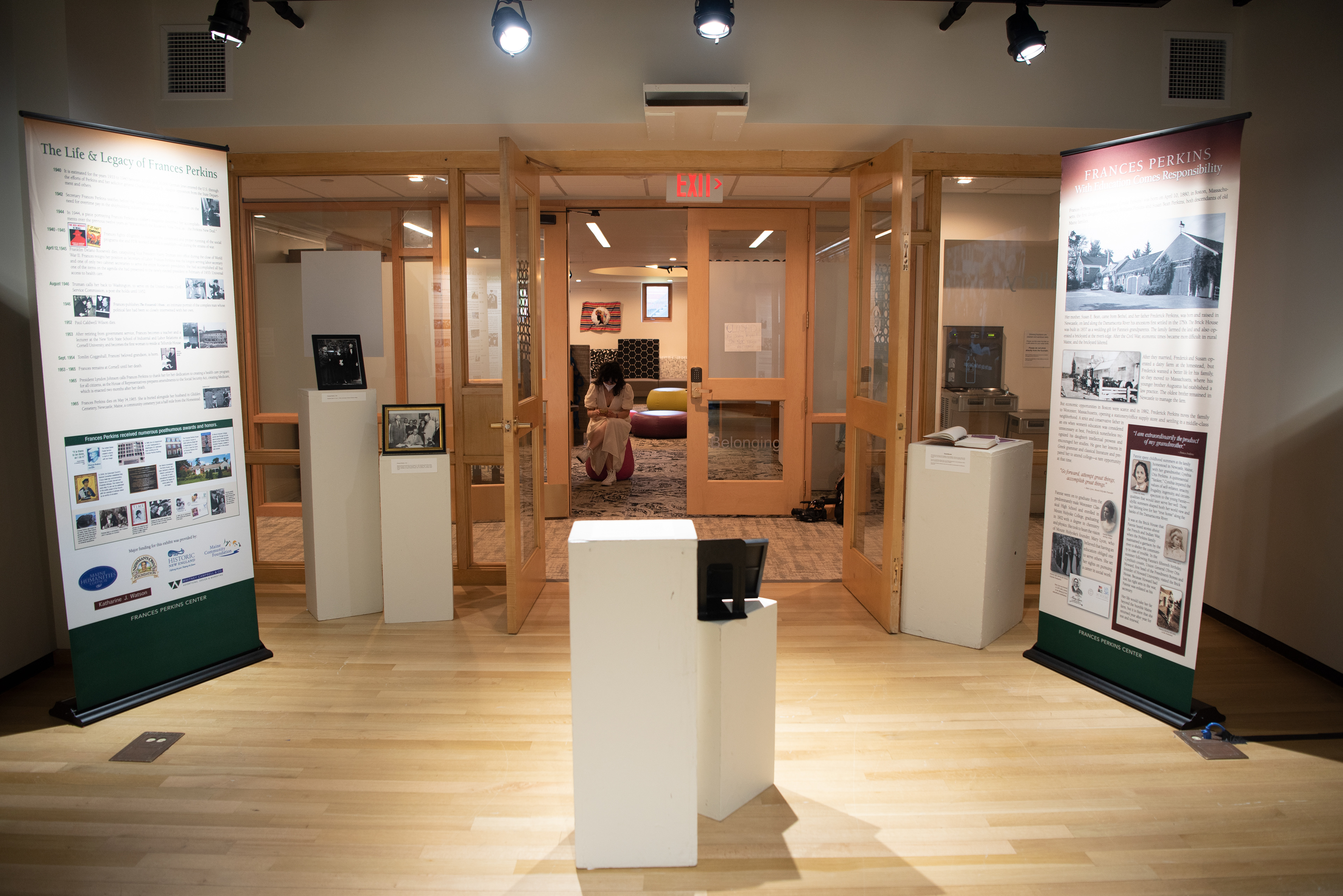 Frances Perkins Exhibit, Mount Holyoke College, South Hadley, May 2022