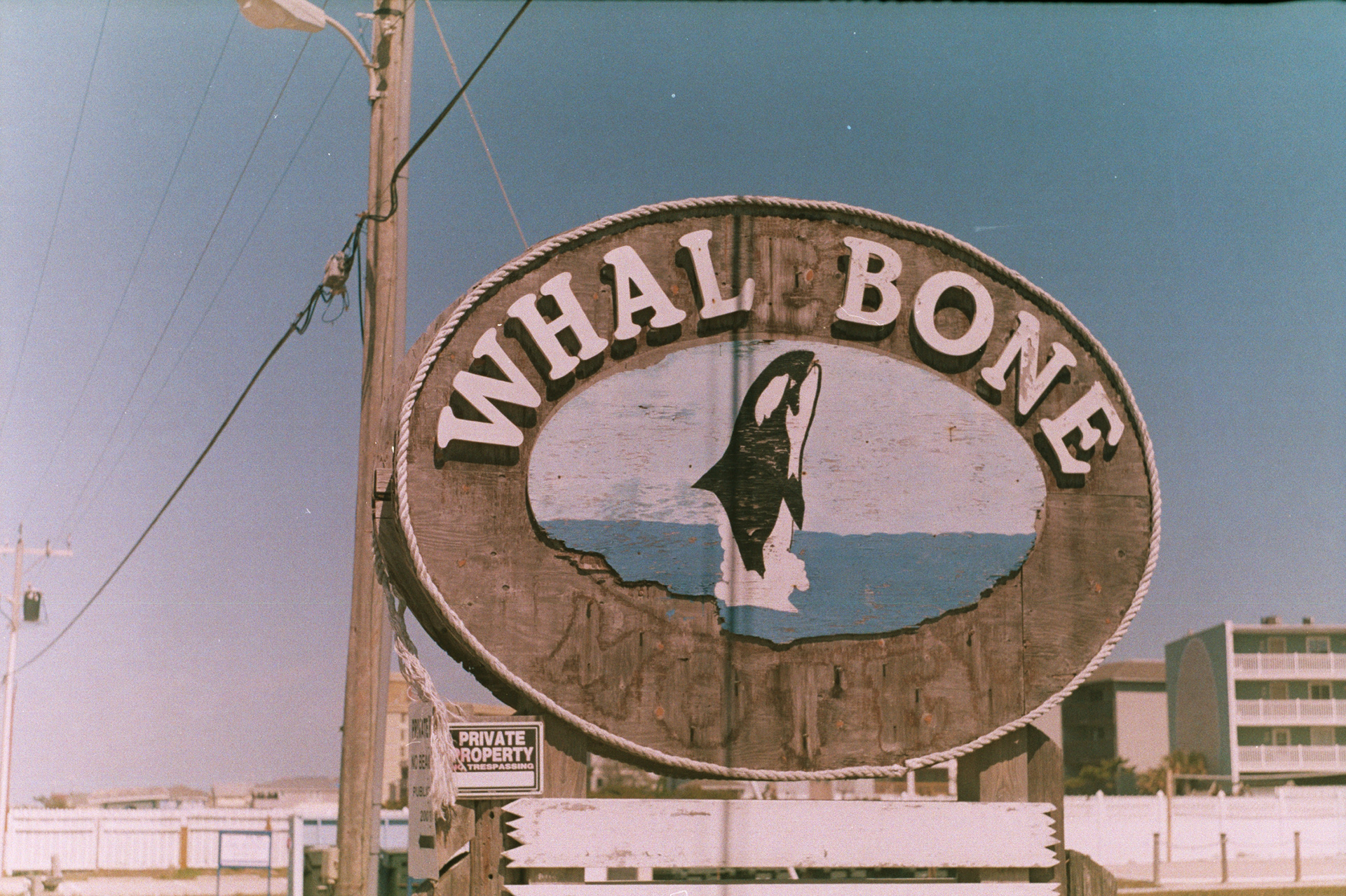 The Old Whalebone Motel sign, South Nags Head, NC - March 2017