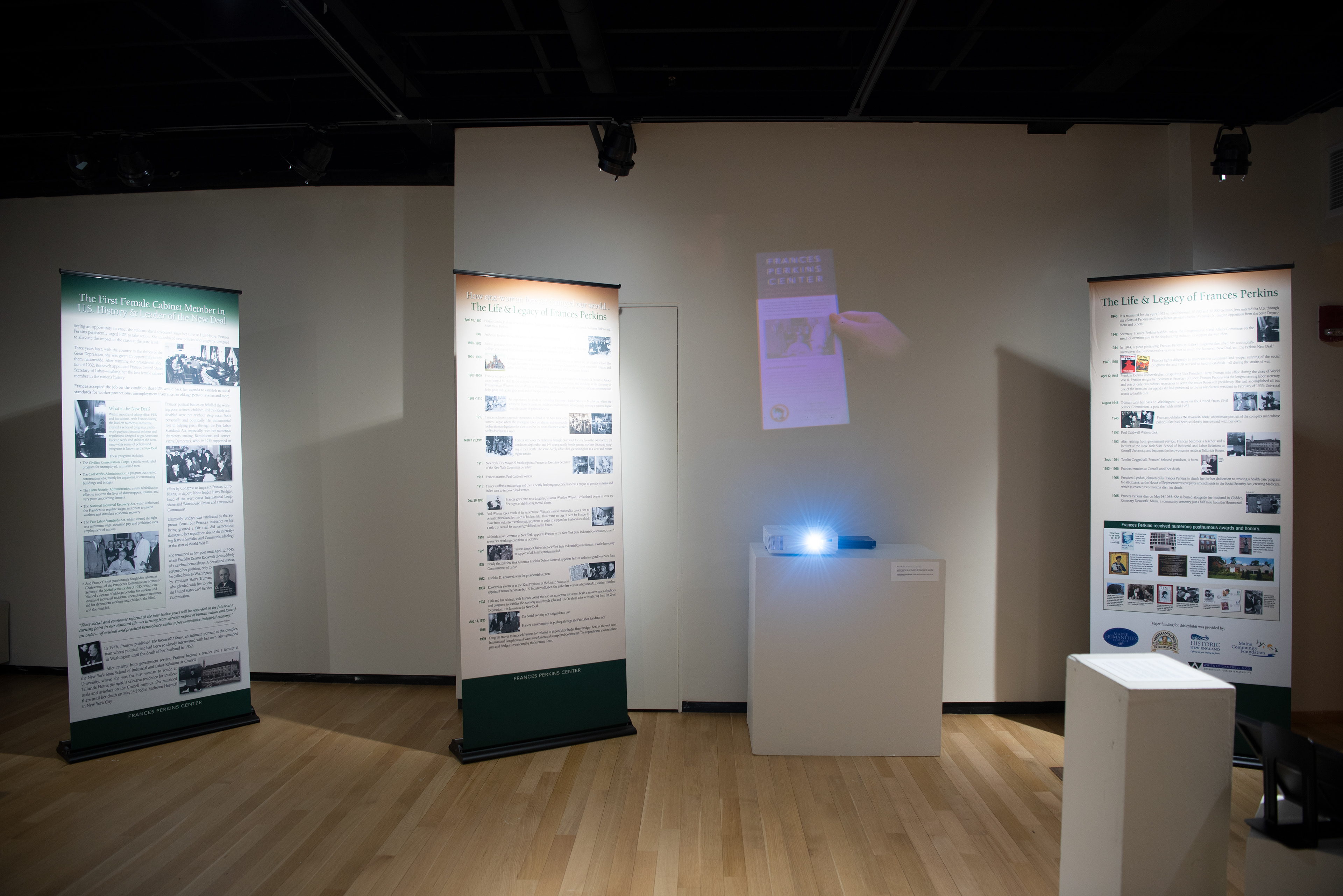 Frances Perkins Exhibit, Mount Holyoke College, South Hadley, May 2022