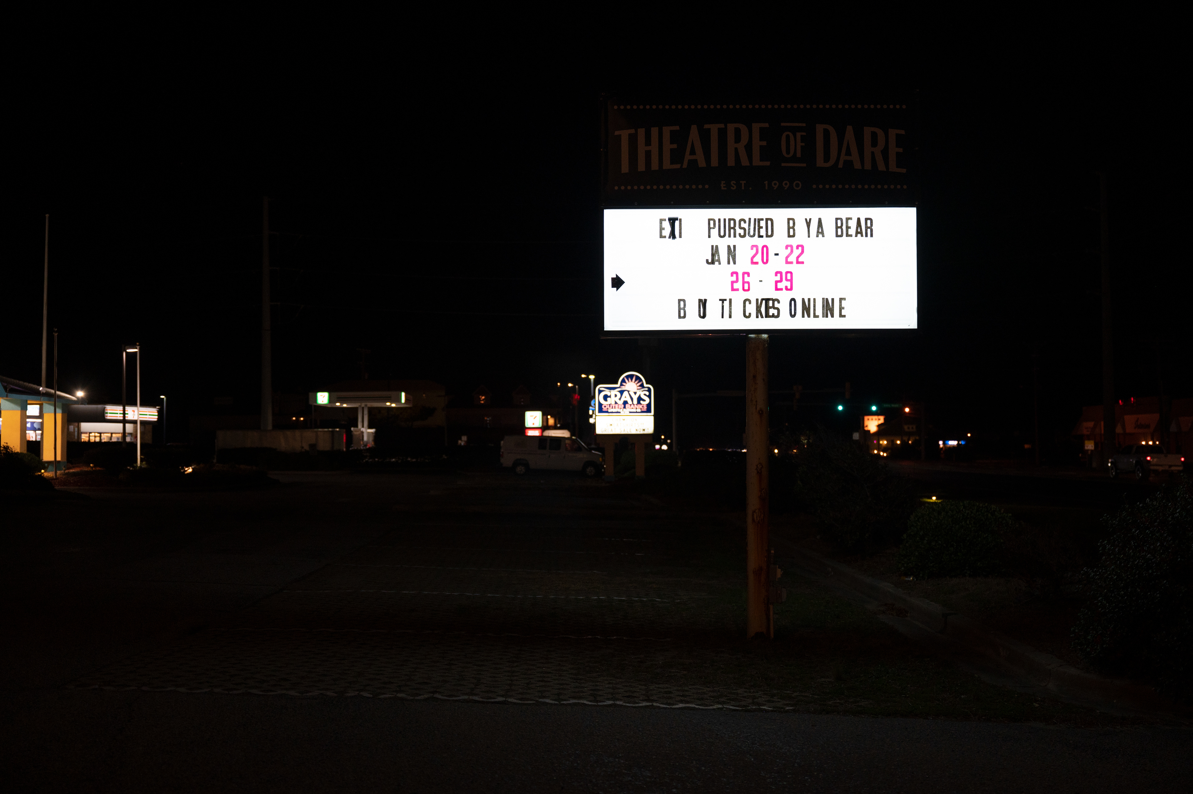 Exit, Pursued by a Bear, Theatre of Dare, Kitty Hawk, NC - January 19th, 2023