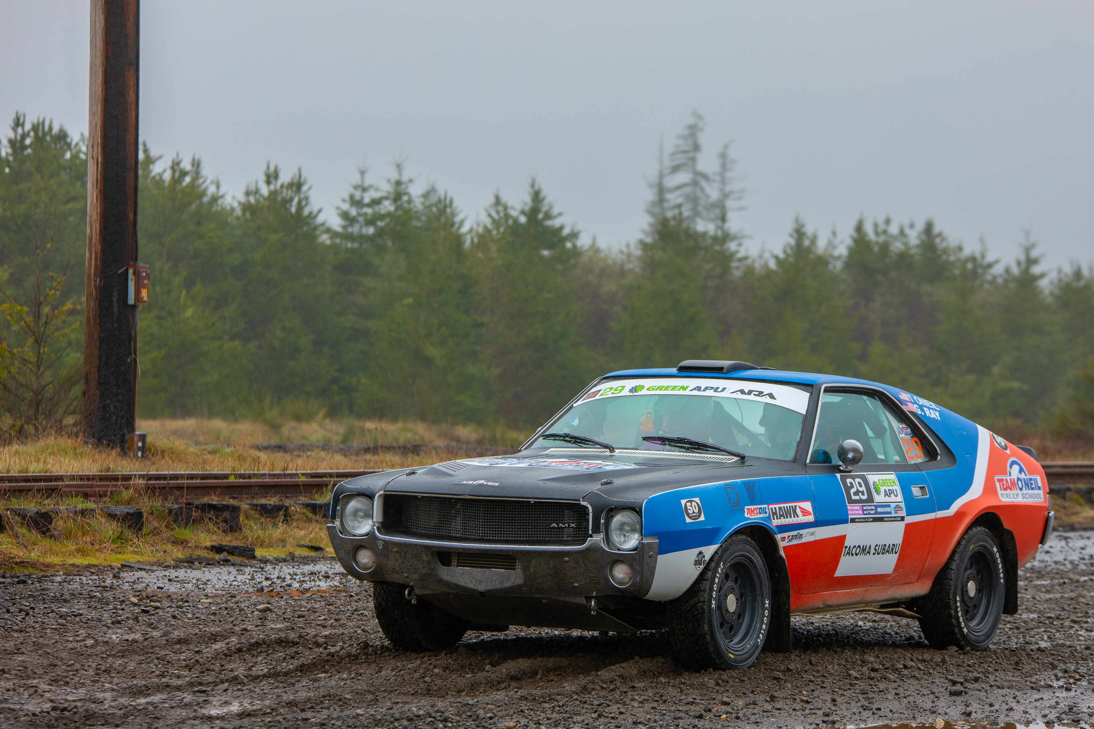 Tim O'Neils 1969 AMC AMX getting ready to start the weekend.
