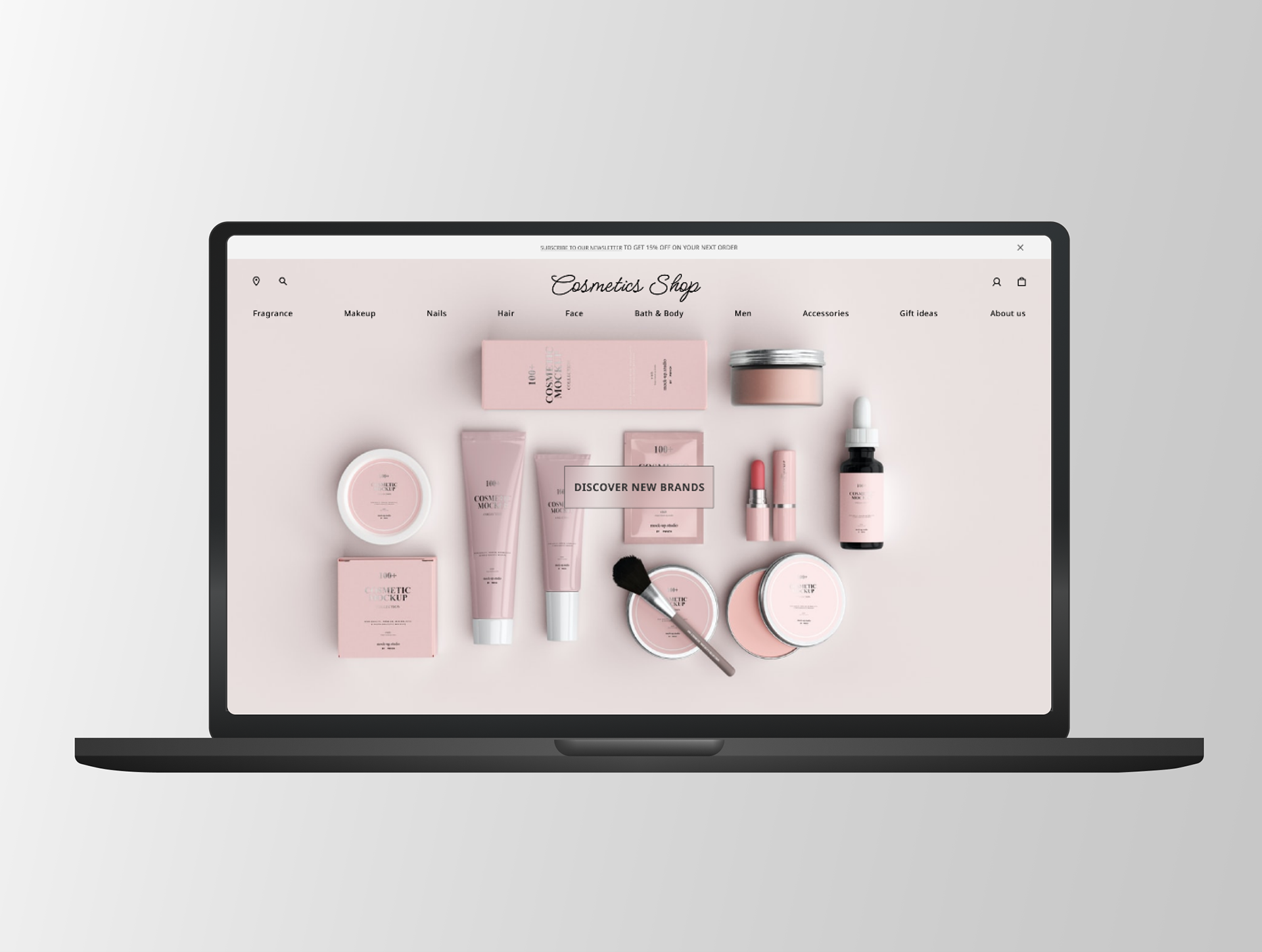 Cosmetics Shop E-commerce Landing Page