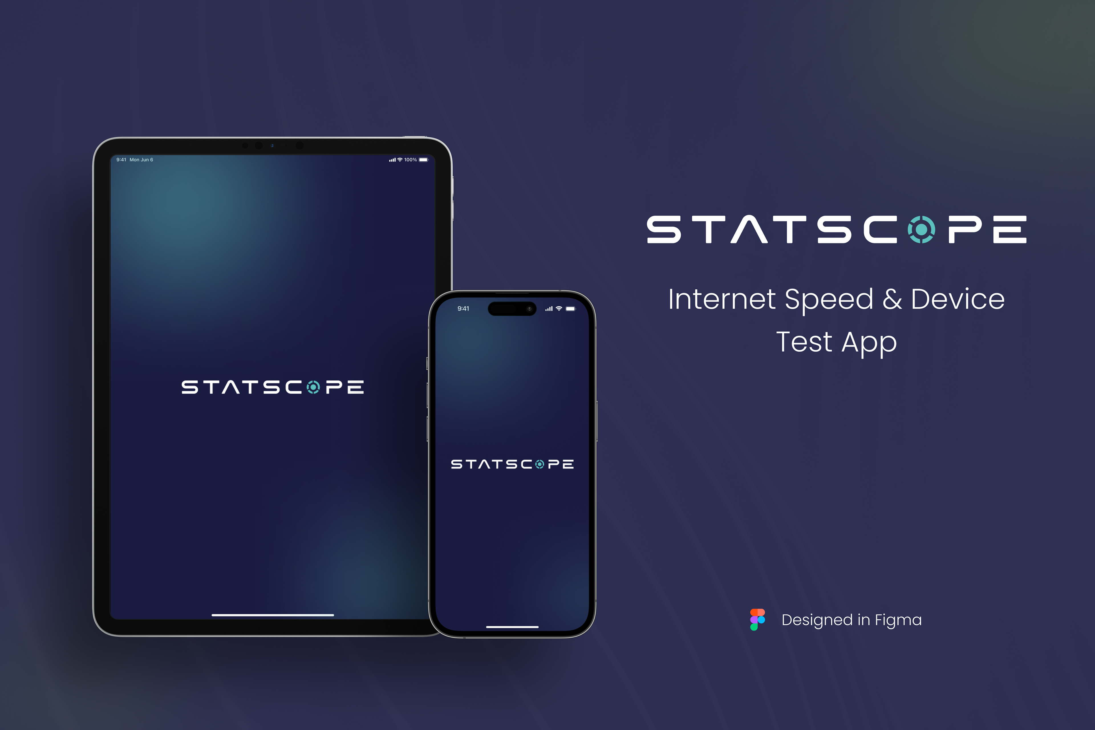 Statscope - Internet Speed at & Device Test iOS App Design