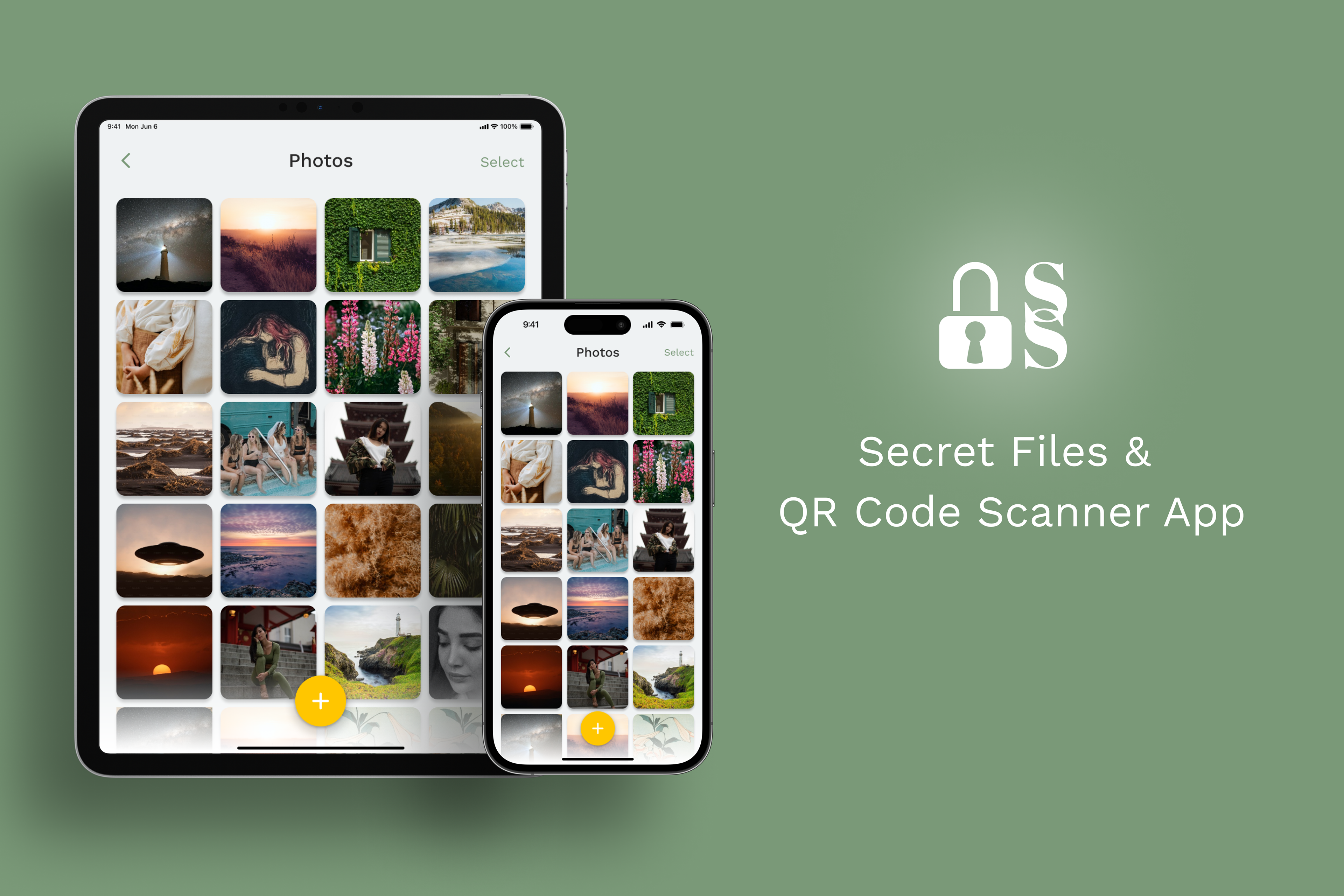Secret Files & QR Code Scanner iOS Mobile App