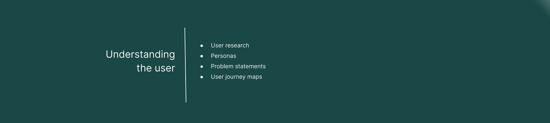 Understanding the user