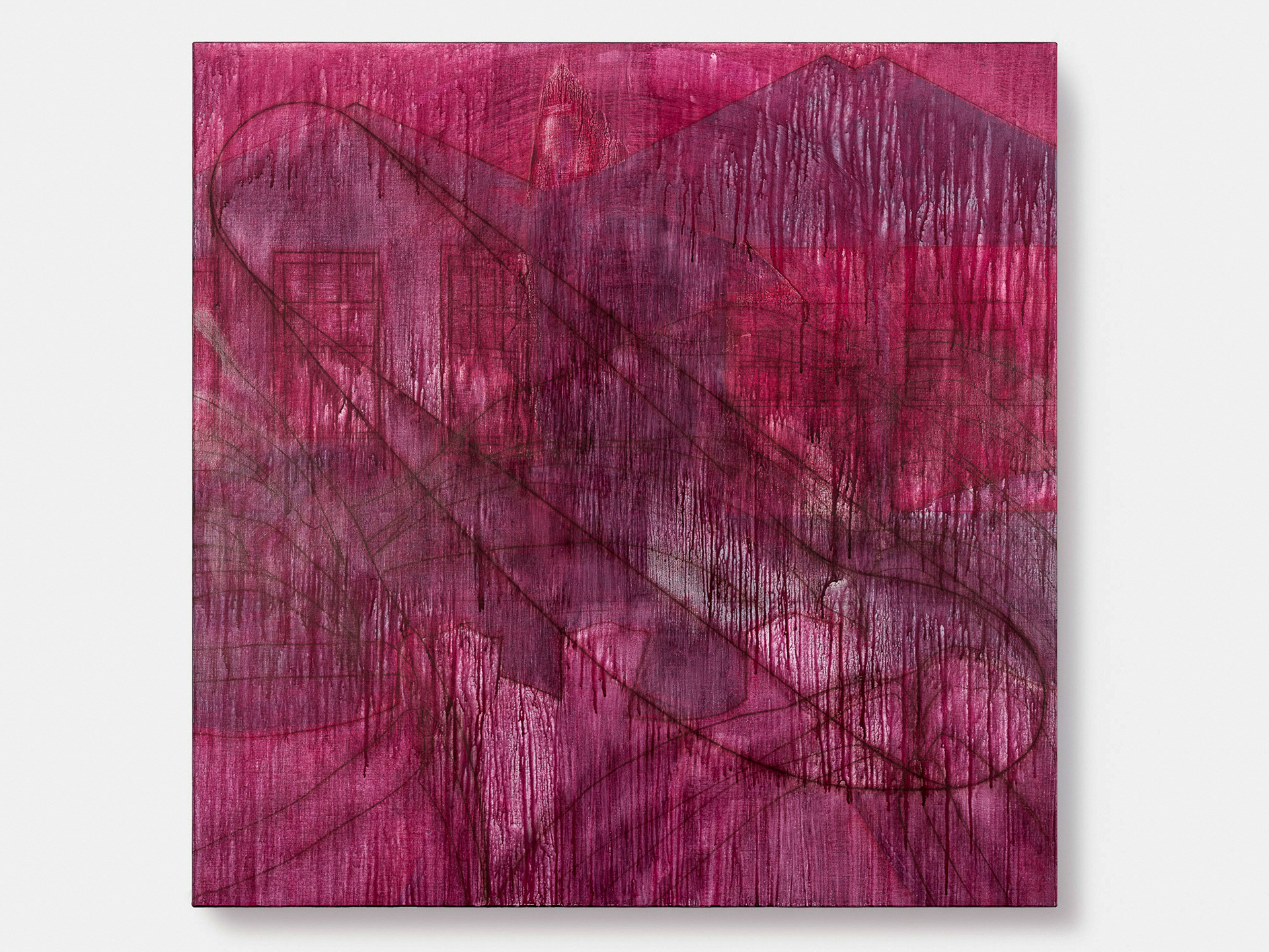 Circular, 2025. Acrylic and Gouache on canvas, 112x112(cm)