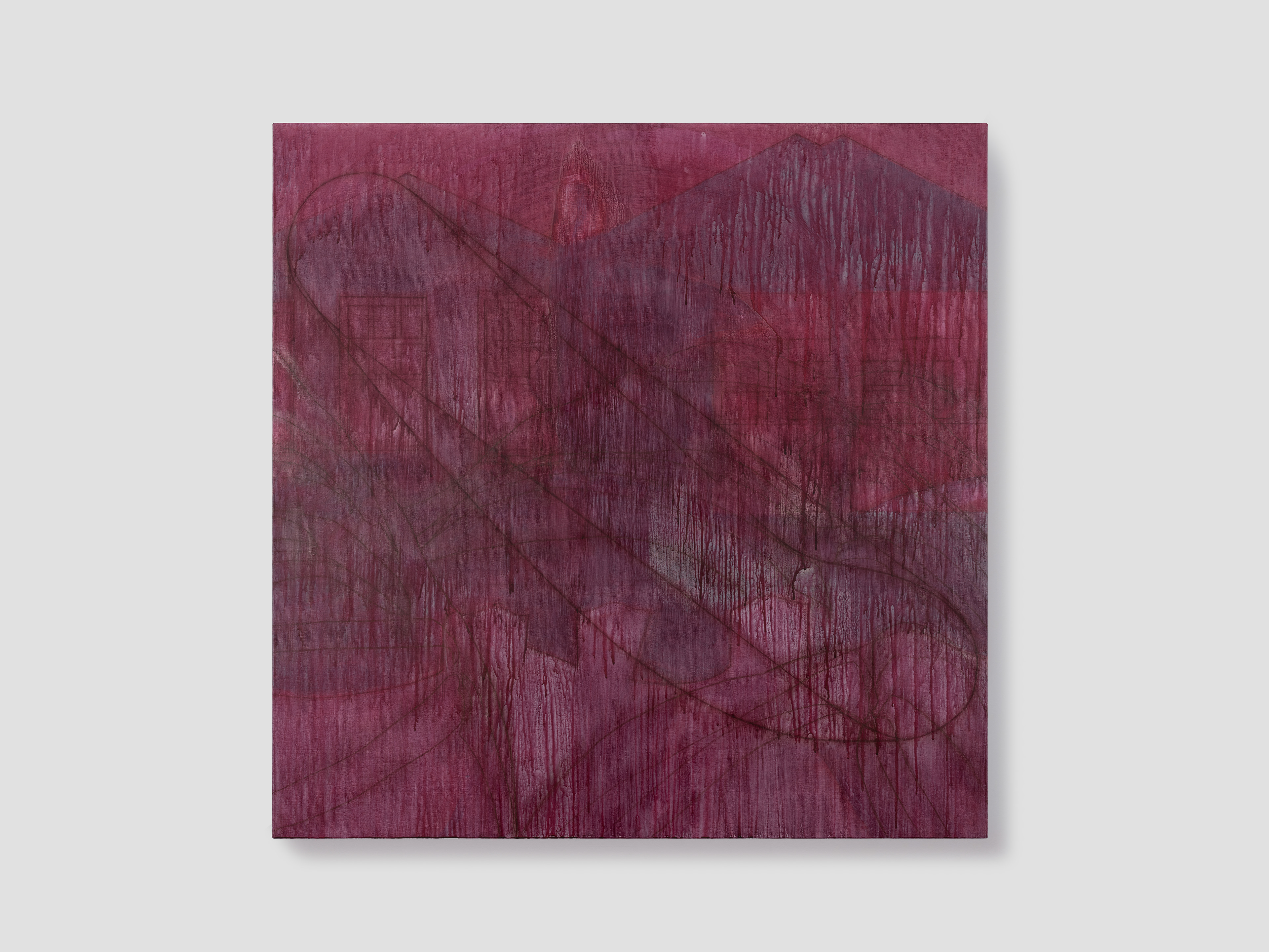 Circular, 2025. Acrylic and Gouache on canvas, 112x112(cm)