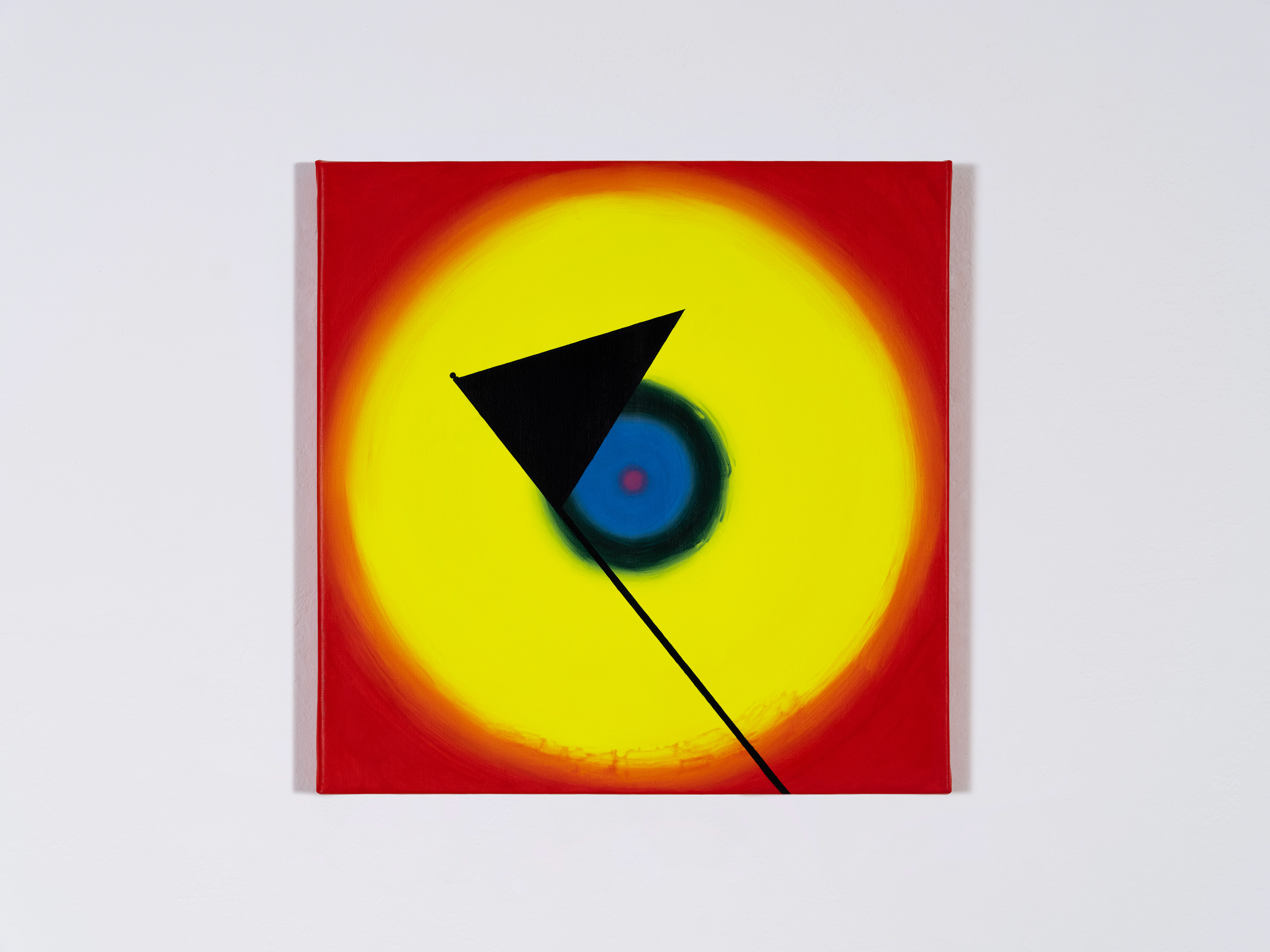 Love is always an eyesore 원래 사랑은 눈꼴시렵다, 2023. Gouache in canvas, 38x38(cm)