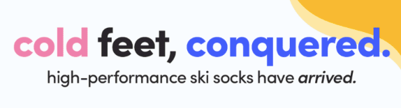 Ski Socks Headline & Subhead
