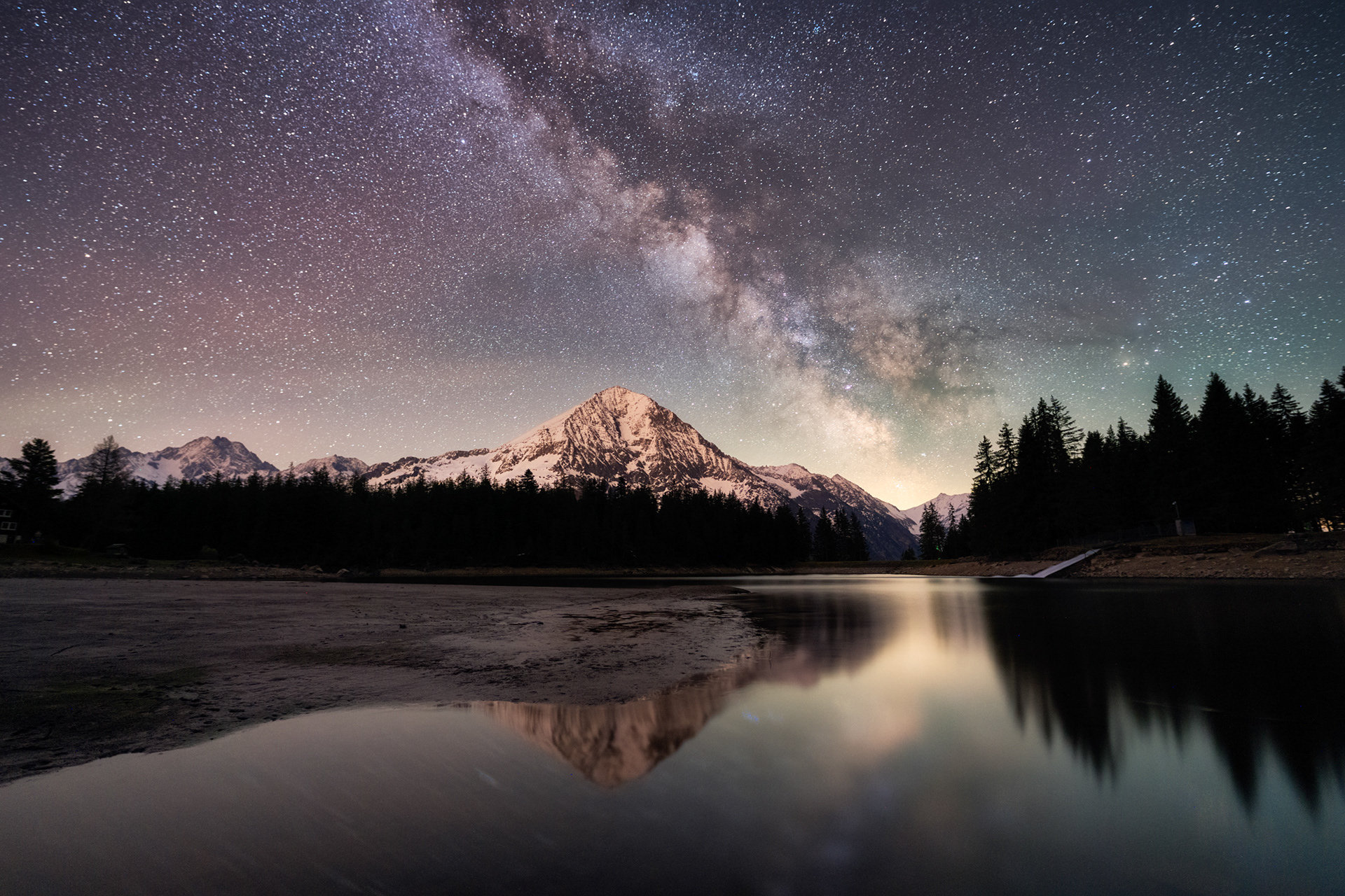 Milky Way Over Arnisee Lake