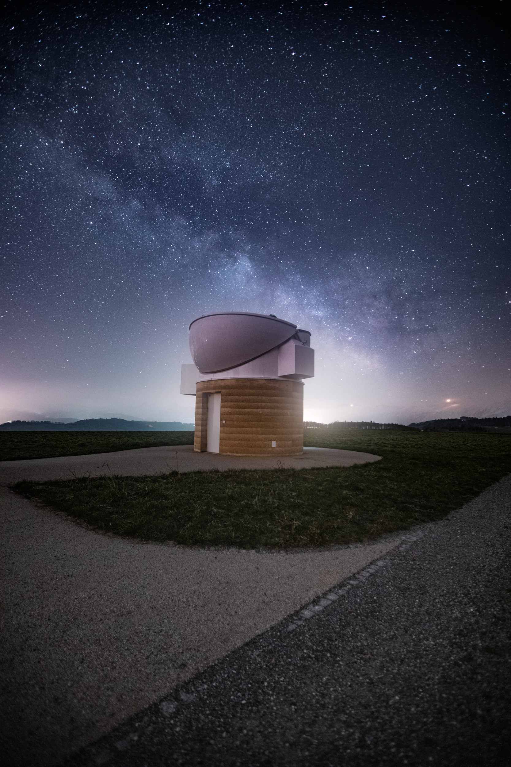 Milky Way Over Observatory