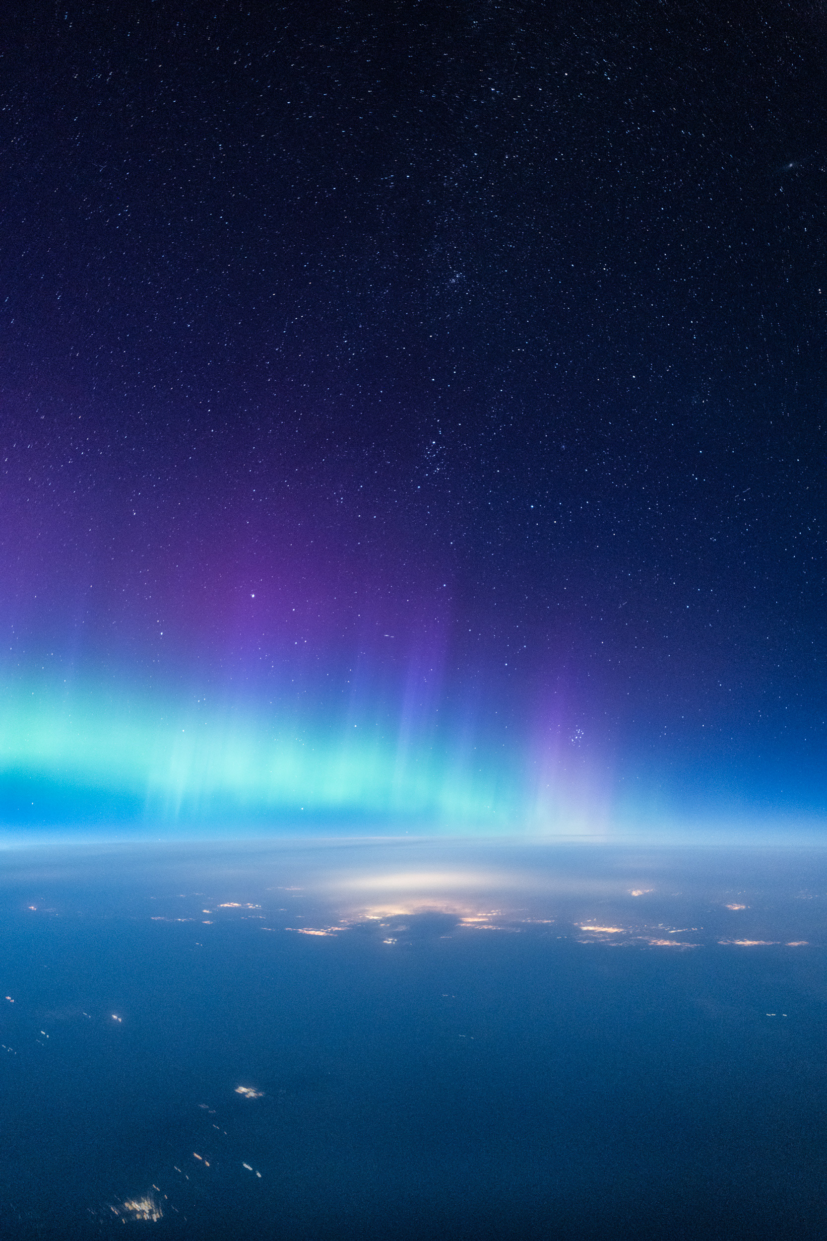 Aurora with Purple Ribbon