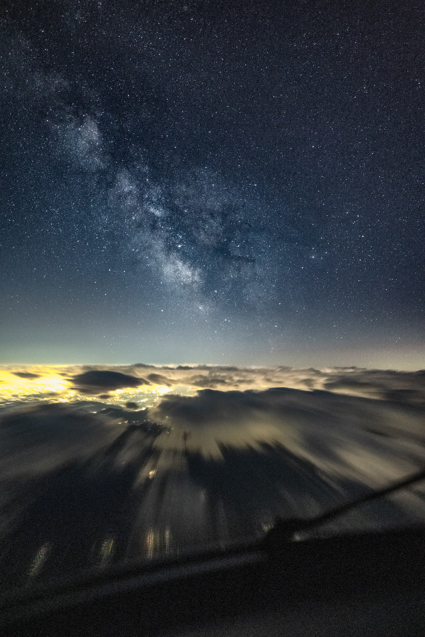 Cockpit View Towards the Milky Way