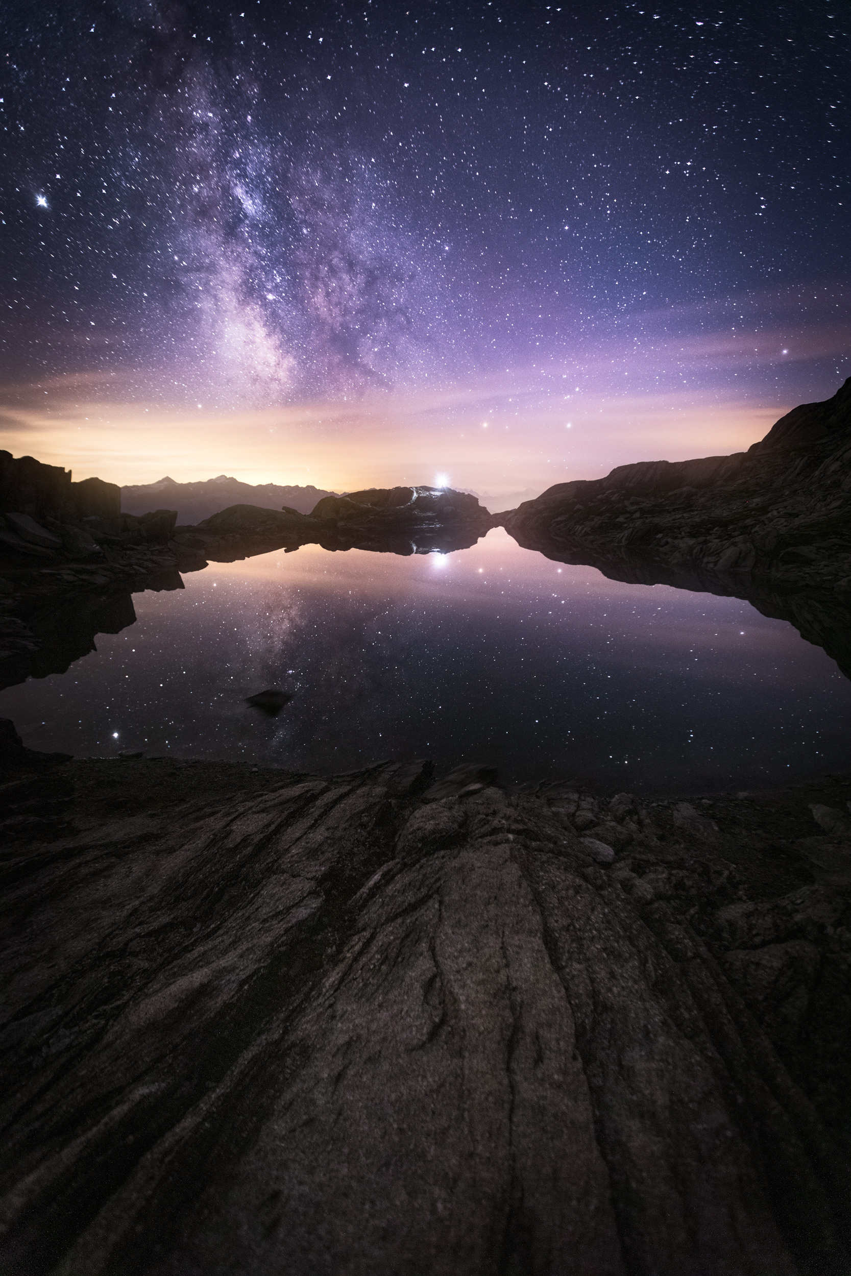 Star Reflections in Grätlisee Pond