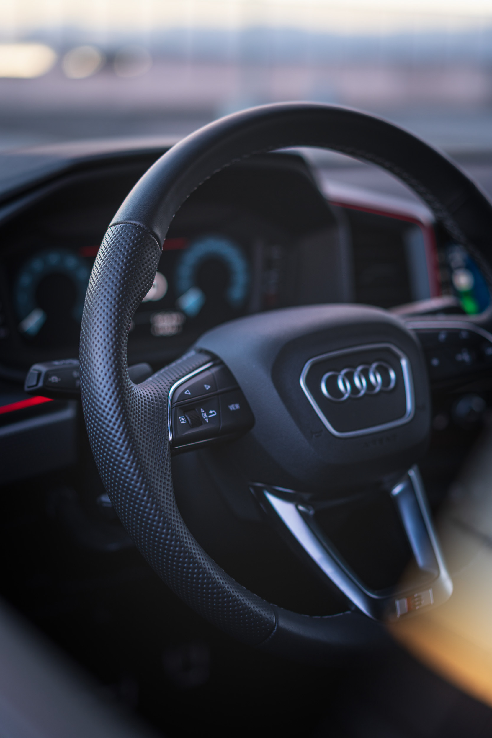 Audi A1 Sportback Sport Steering Wheel Interior Detail