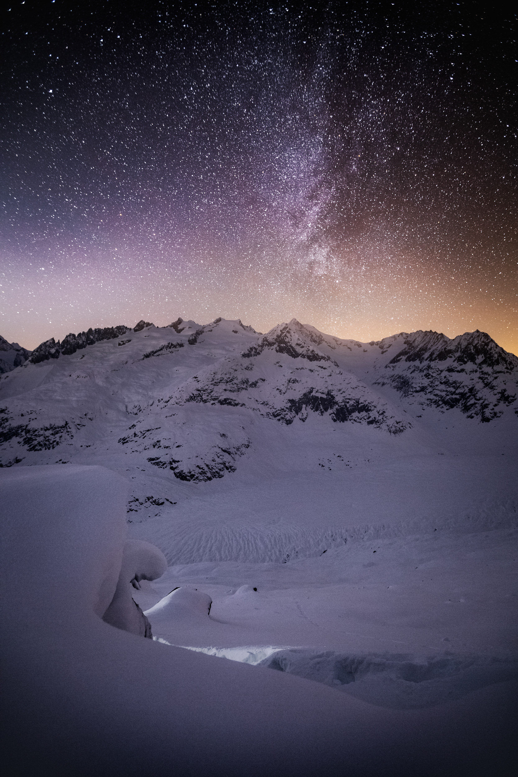Winter Starscape with Milky Way