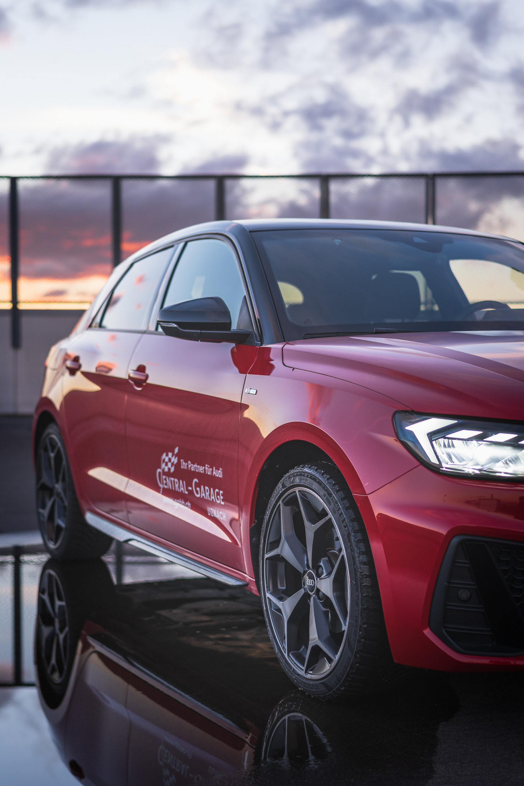 Audi A1 Sportback Three-Quarter View on Rooftop