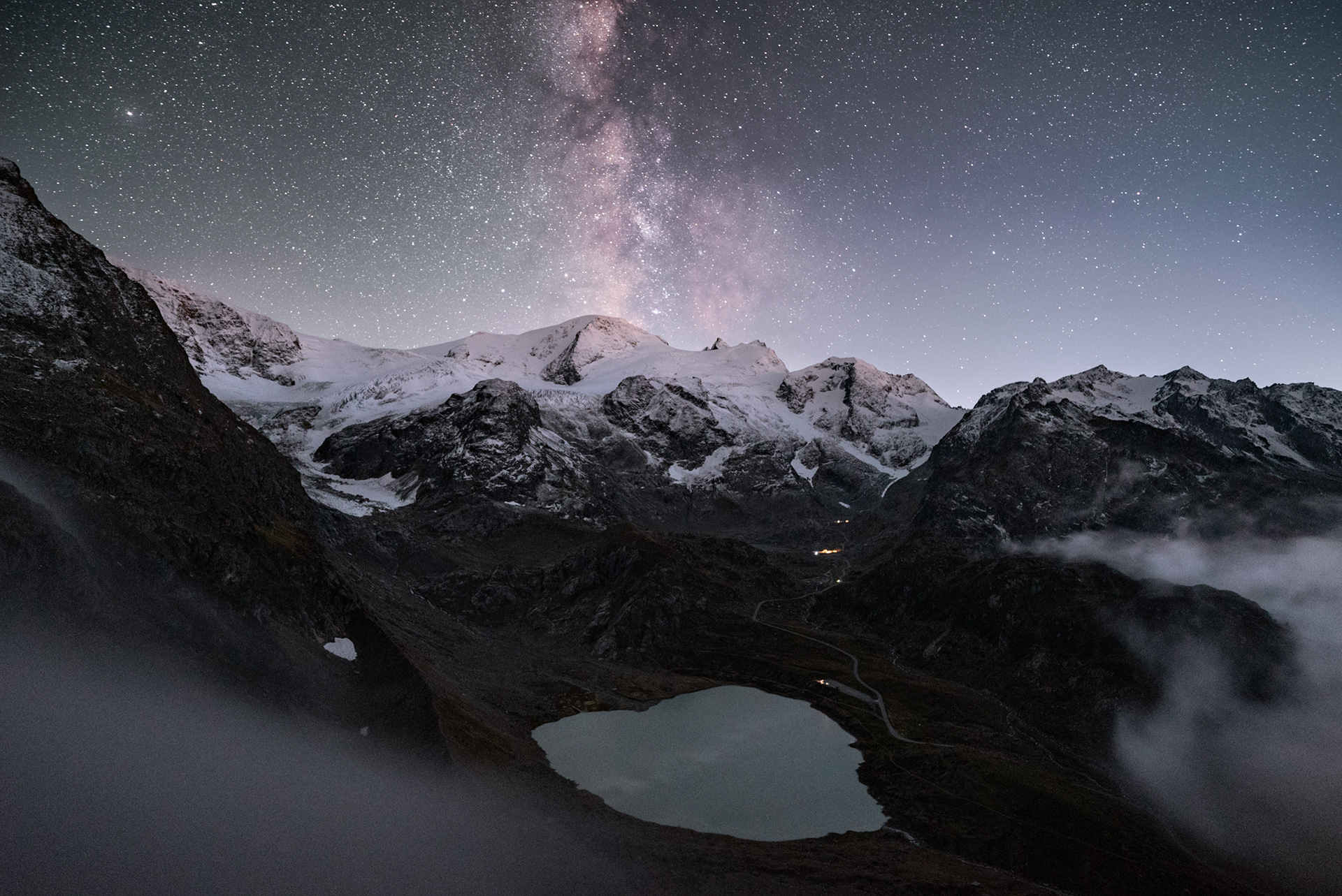 Foggy Milky Way View – Sustenpass