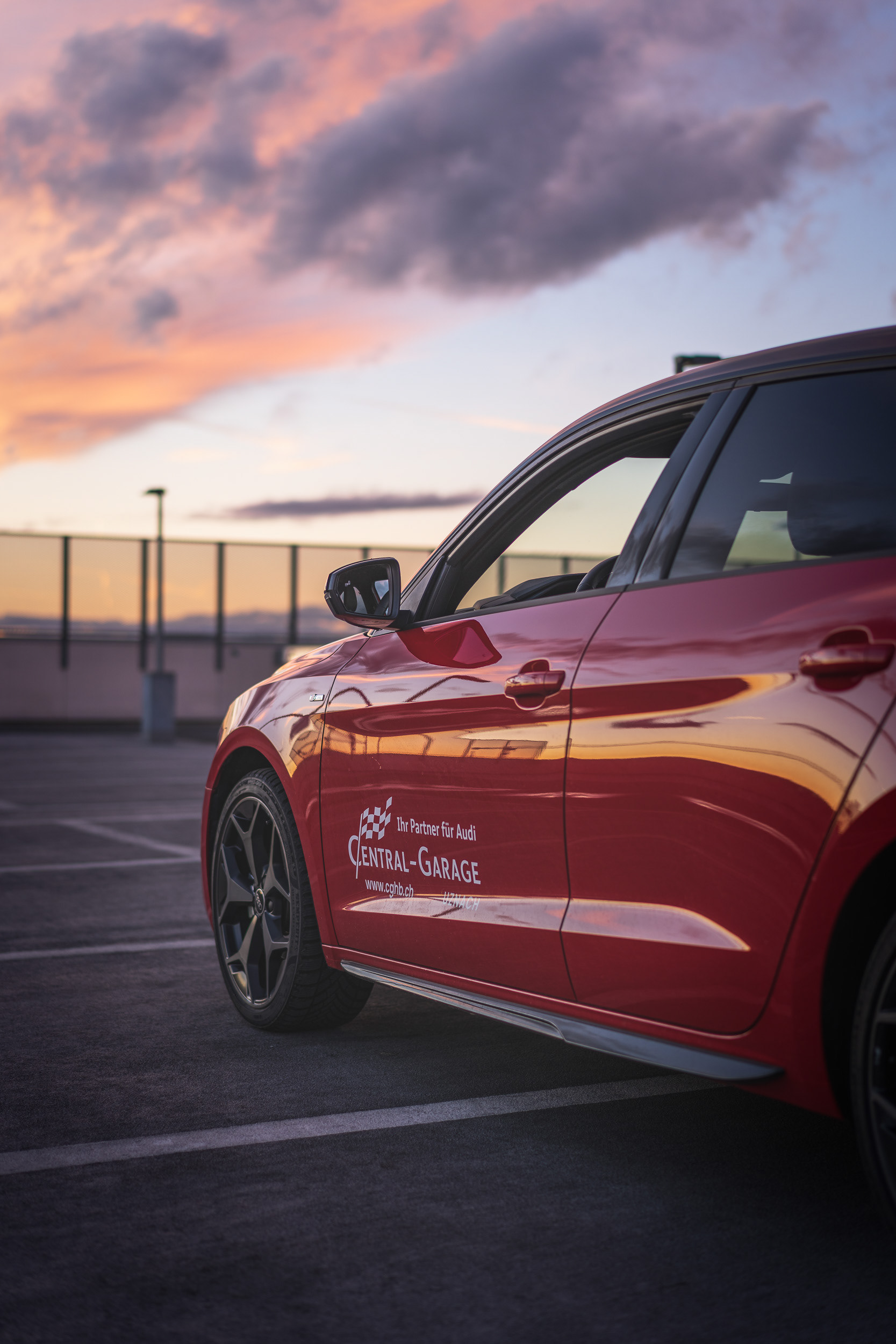 Audi A1 Sportback Side Line with Warm Evening Light