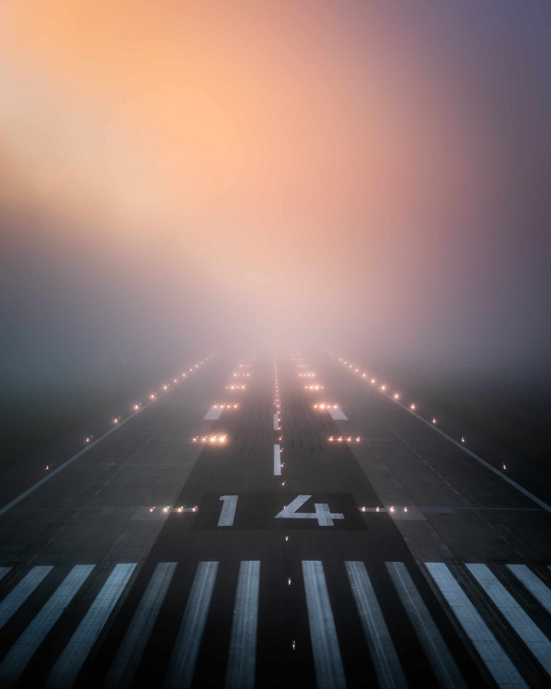 Zurich Runway 14 Autoland in Dense Fog