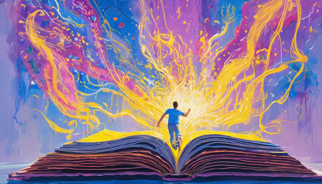 sport, reading, social, active, energetic, enthousiastic, positive, (bright) yellow. with the aspect giftedness