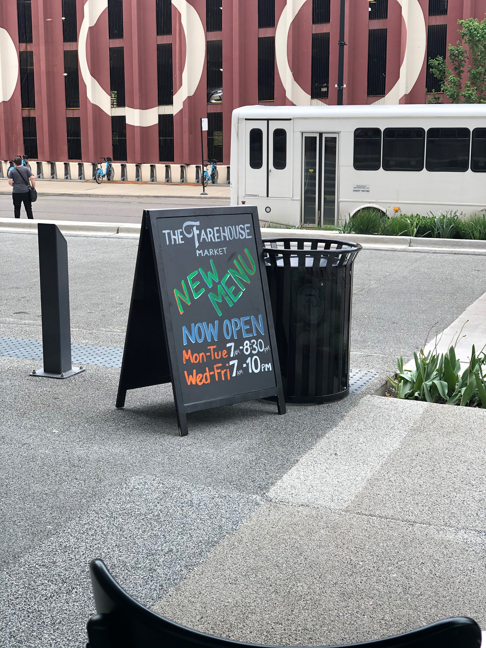 Exterior chalkboard sign