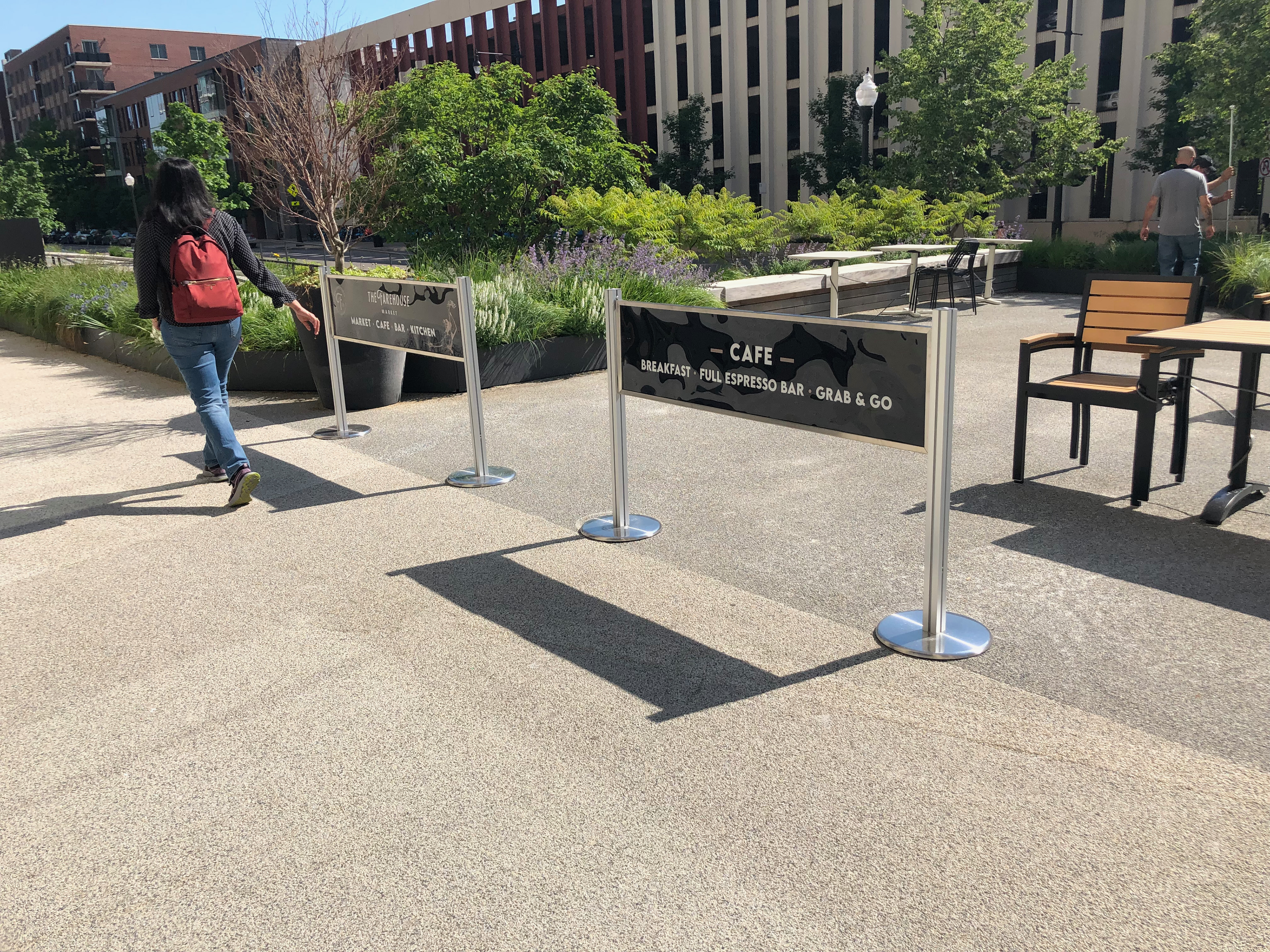 Exterior space signage