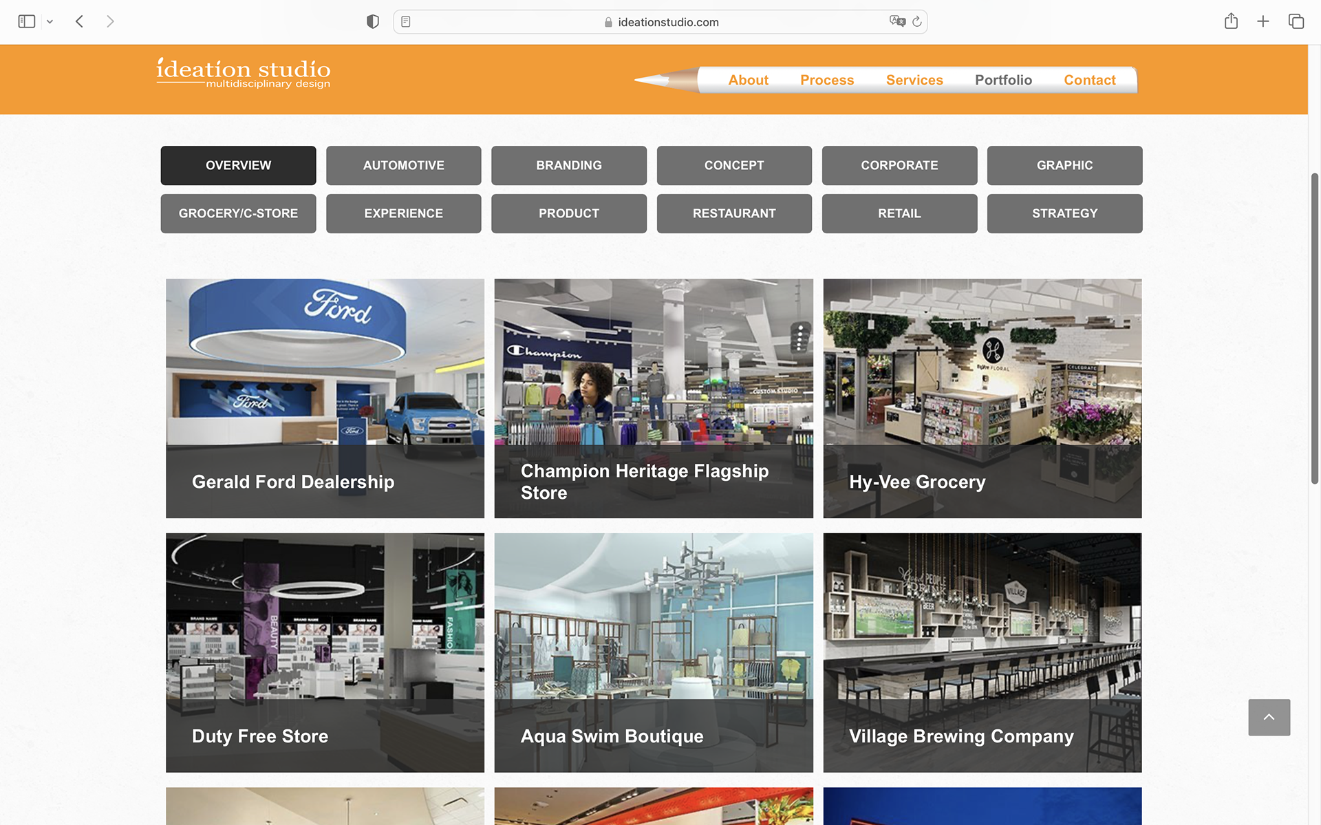 The Portfolio page showcases past projects and industries ISI has worked in. Each page goes into detail about the project and includes more photos. I added several new projects and edited the categories in this section over the years