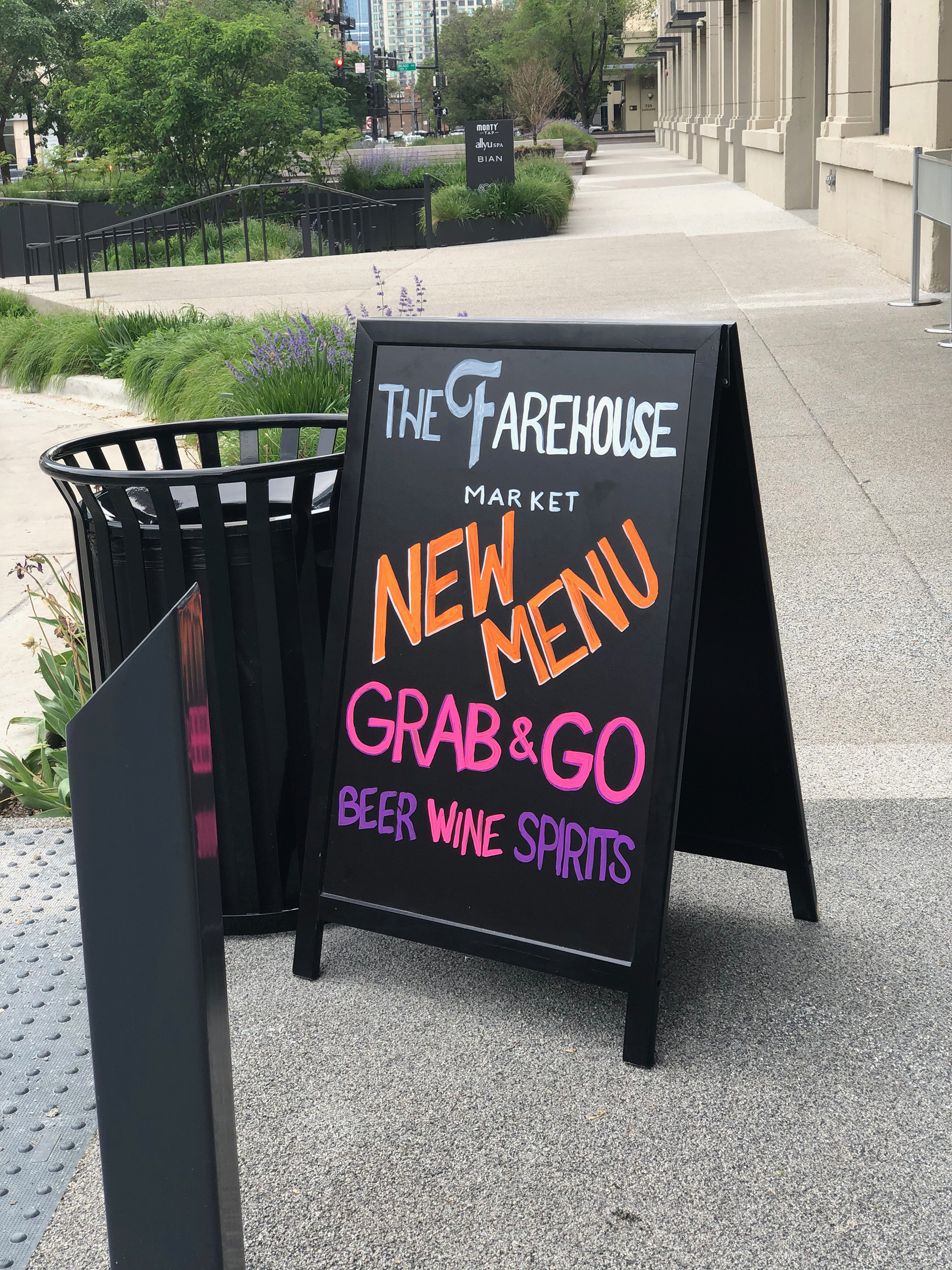 Exterior chalkboard sign