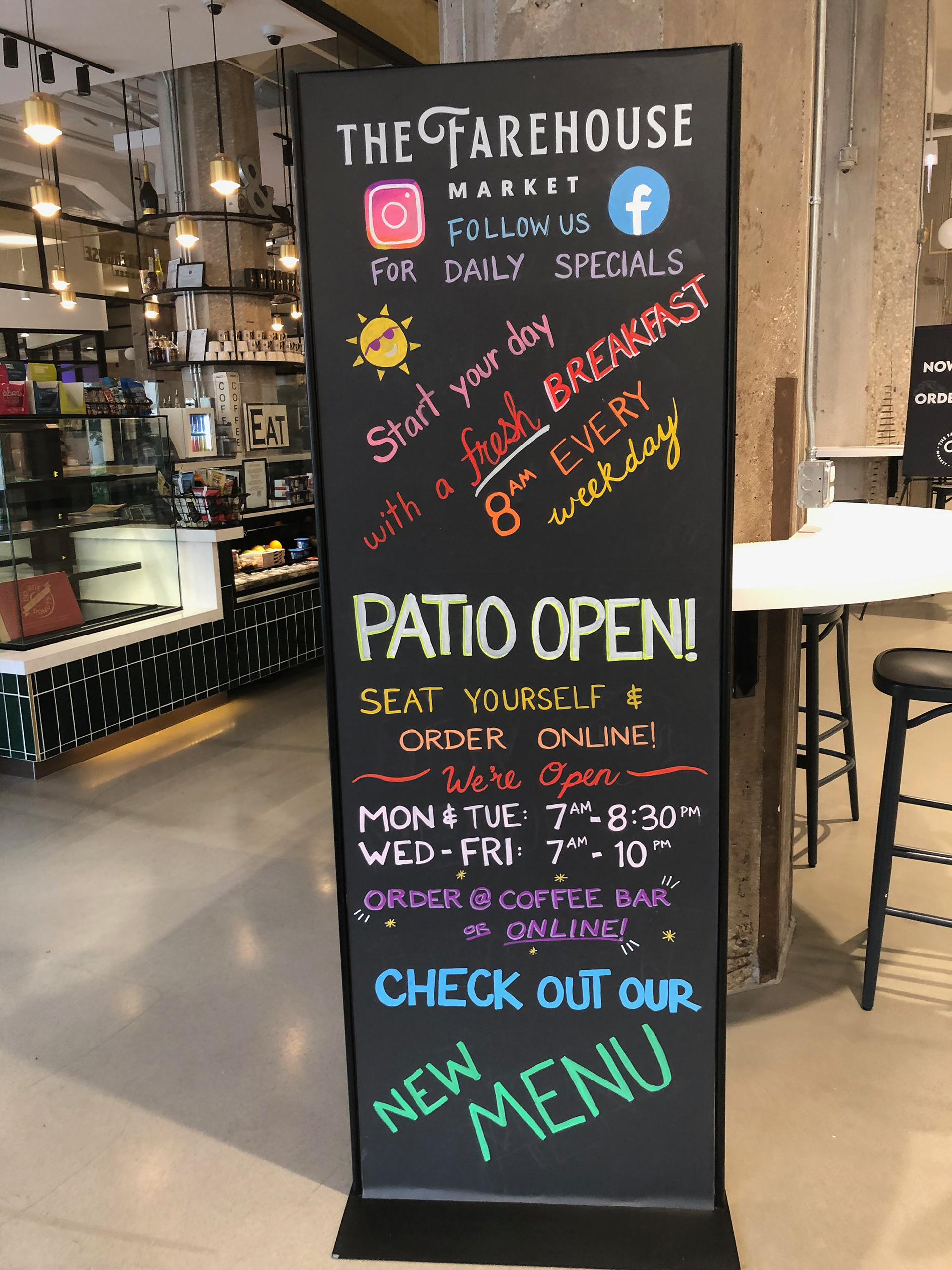 Chalk marker art general announcements