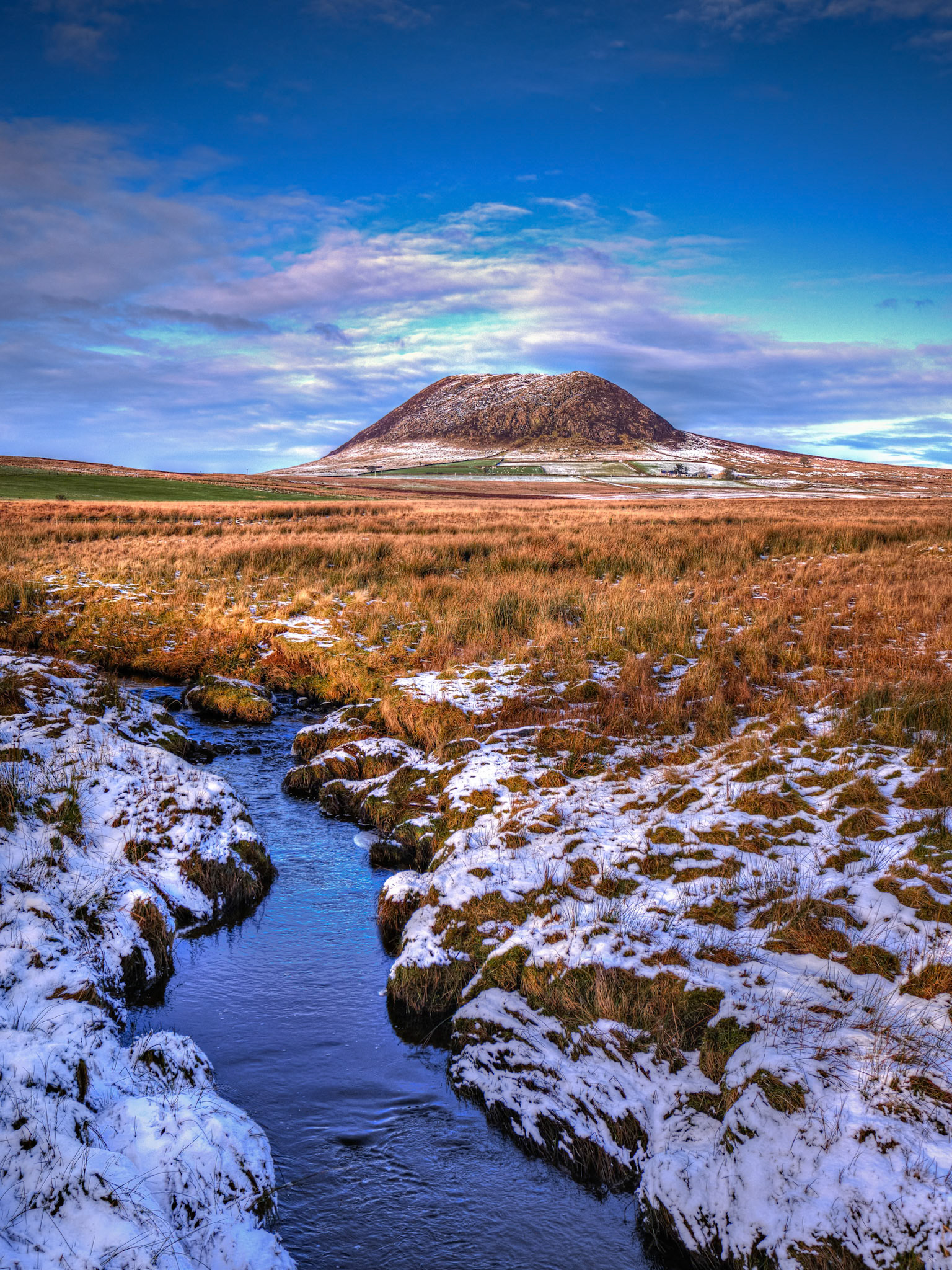 Slemish with a touch of snow