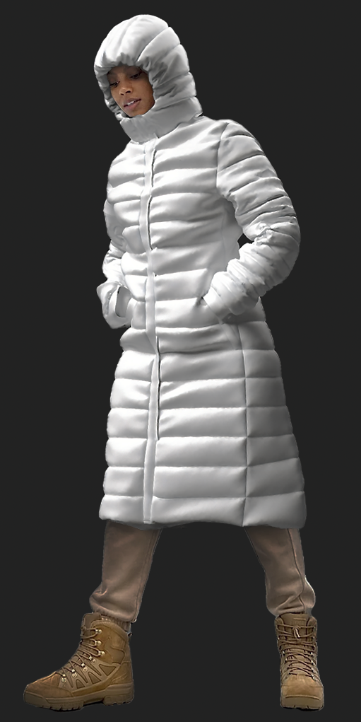 Untextured 3D Simulation Photoshop.