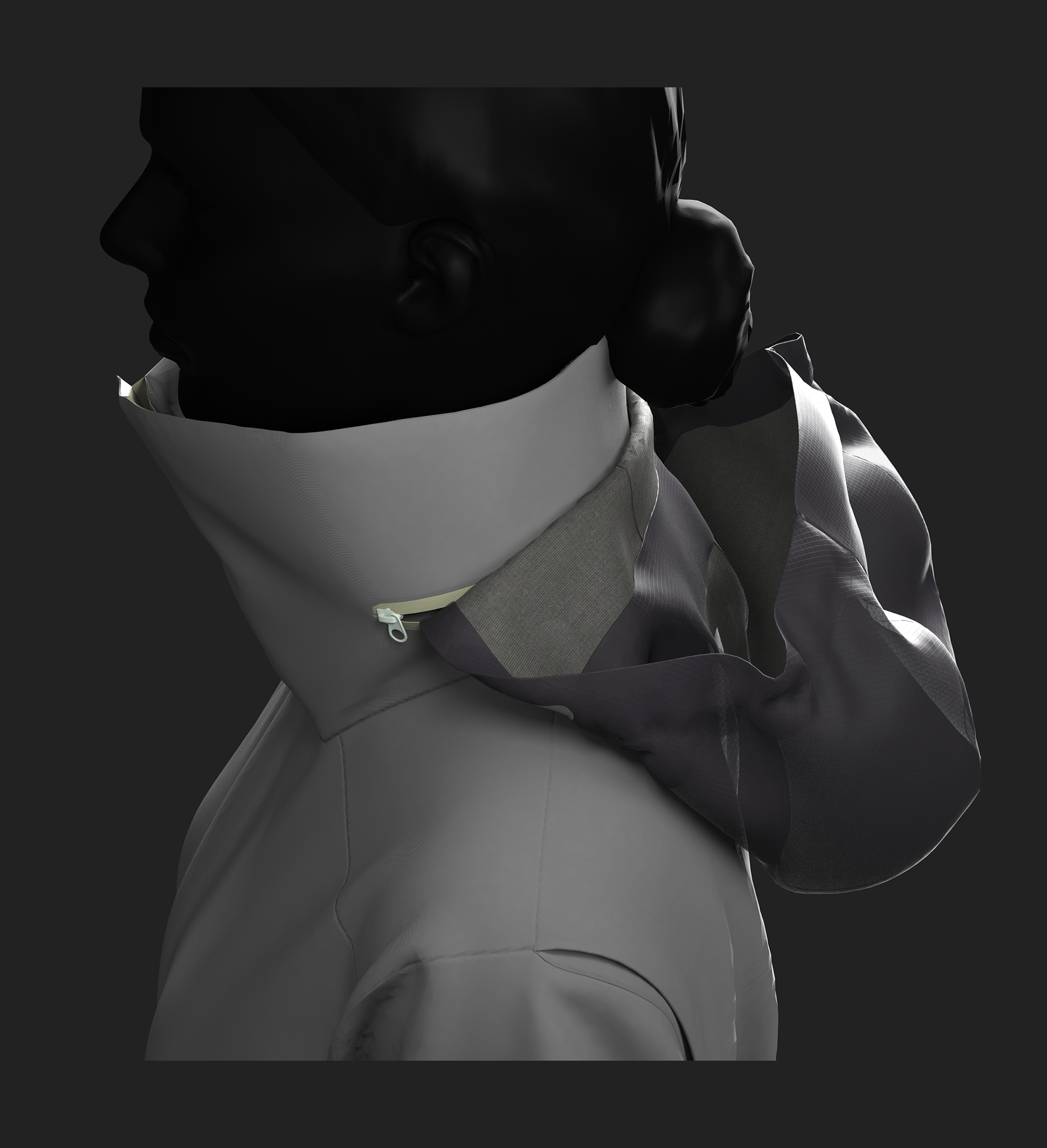 Profile View, Lightweight Stowe Hood Transparency