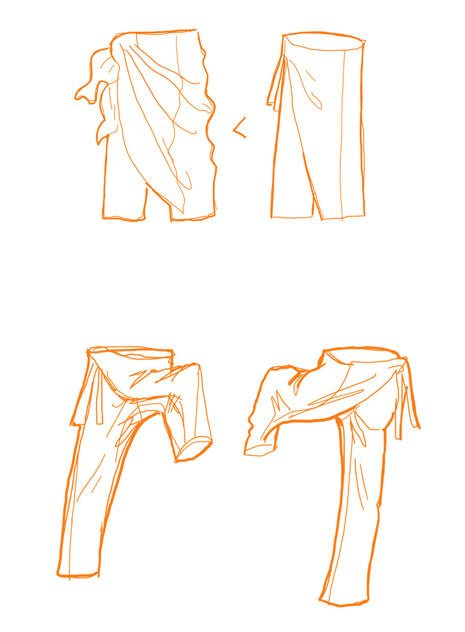 Function vs Form; addressing movement lines and drape.