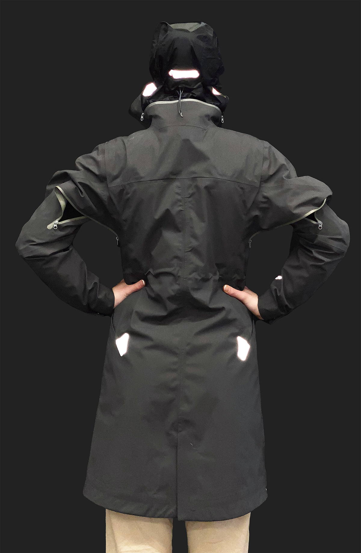 Hi-vis throughout, including Gore-Tex wordmark.