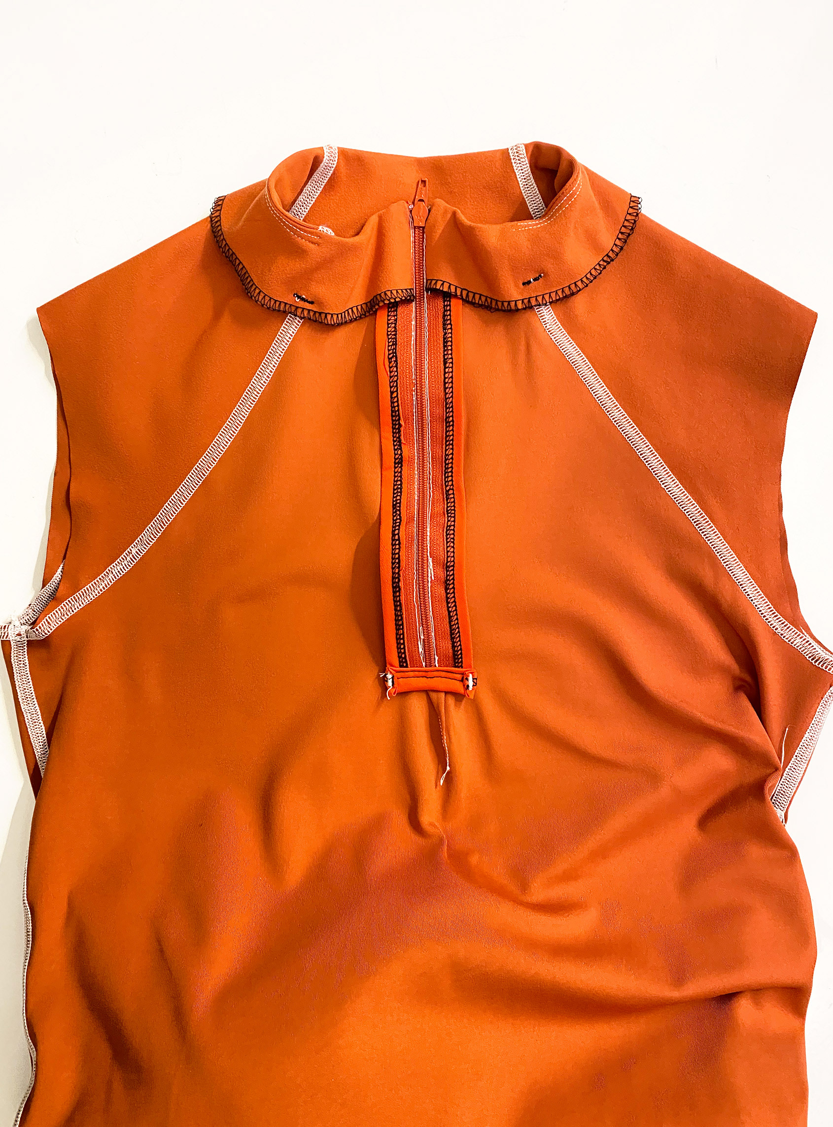 Simple collar facing in initial mockup...