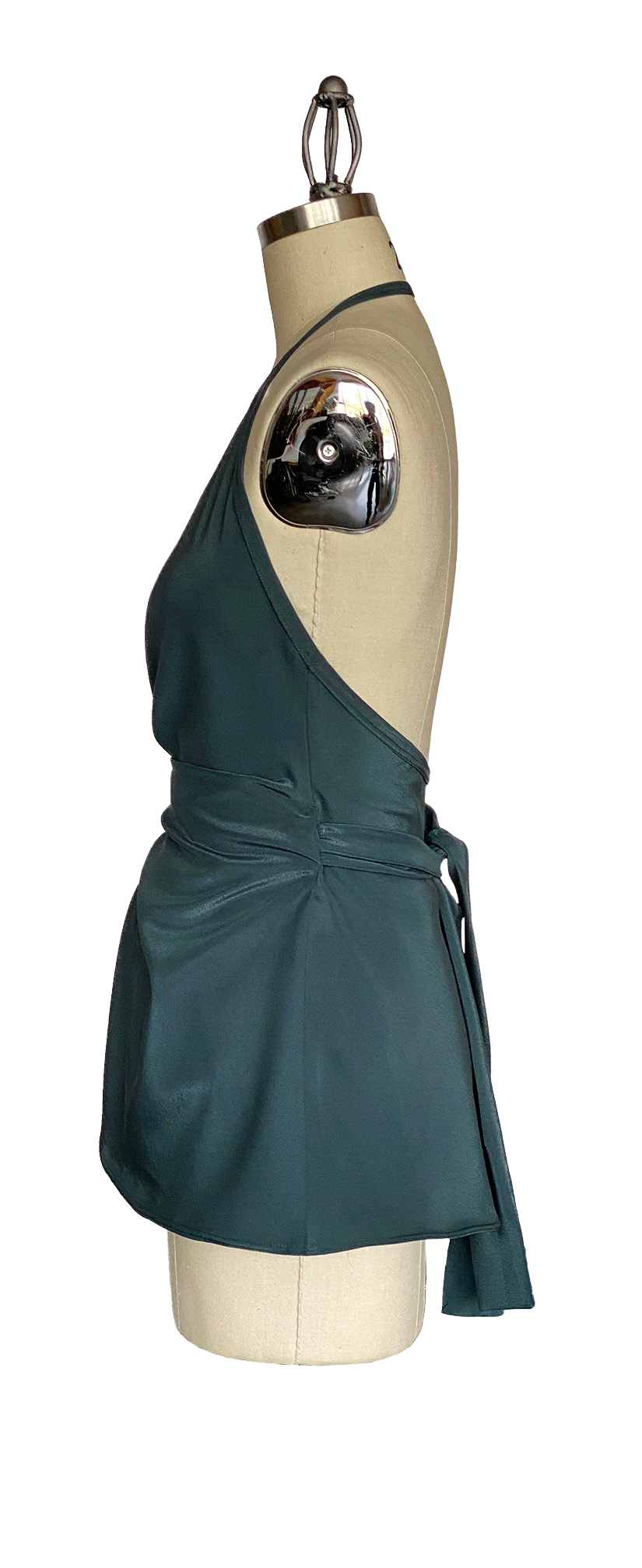 Side View: Side seam wrap exit