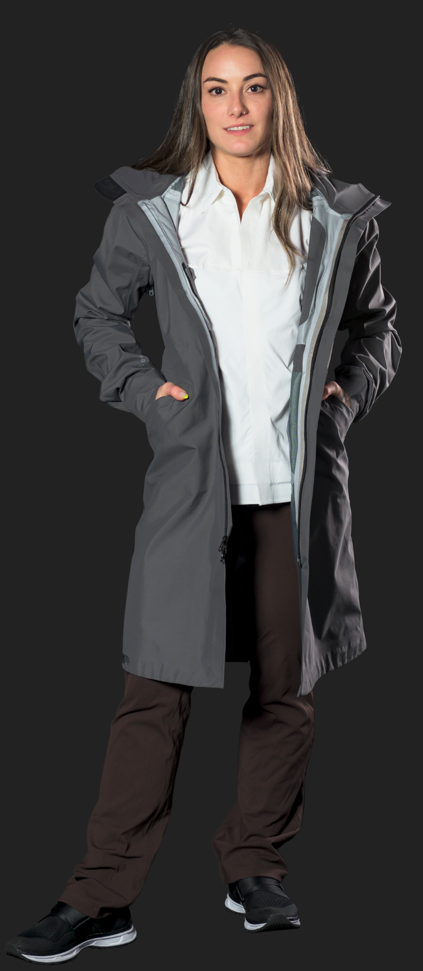 Front view, unzipped.