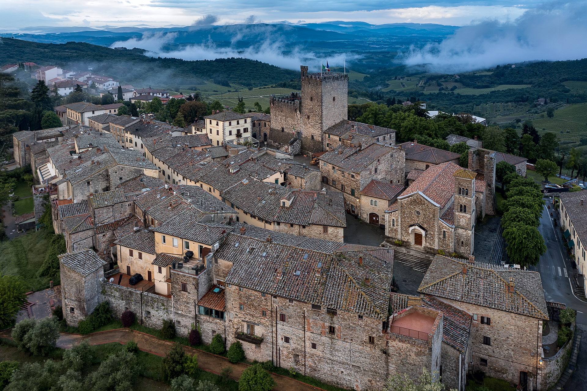 fotografia con drone - Toscana - Castellina in Chianti - danielescalera