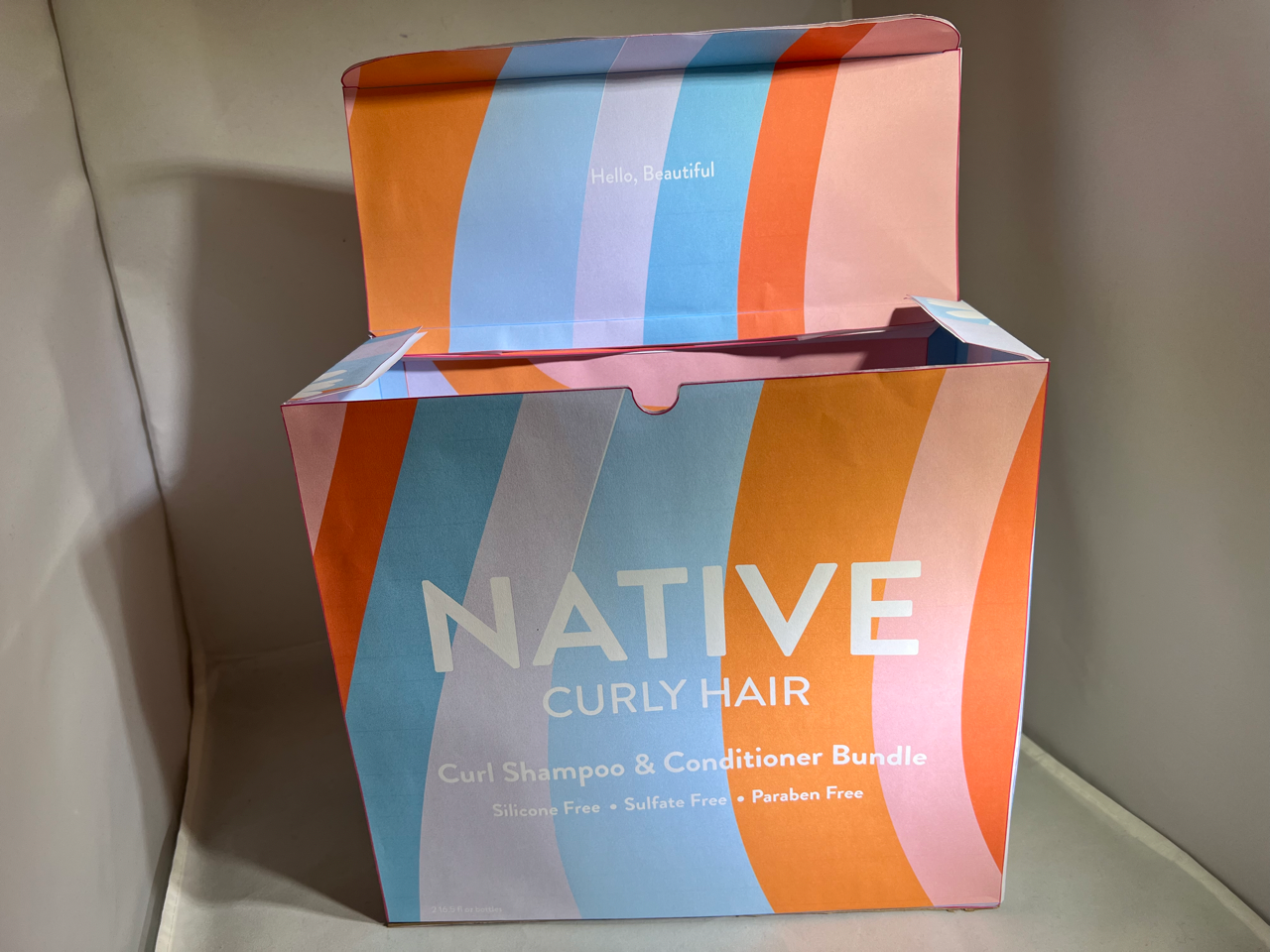 Box front open with message