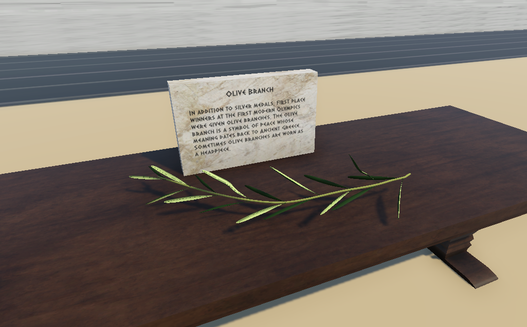 Plaque and Olive Branch Asset