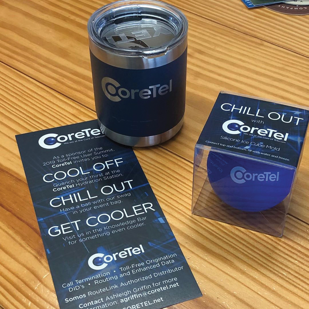 Mini-campaign created for client sponsoring a tradeshow, generating traffic to their booth. Project included creating new logo, coordinating branded items with multiple manufacturers, custom packaging and printed collateral.