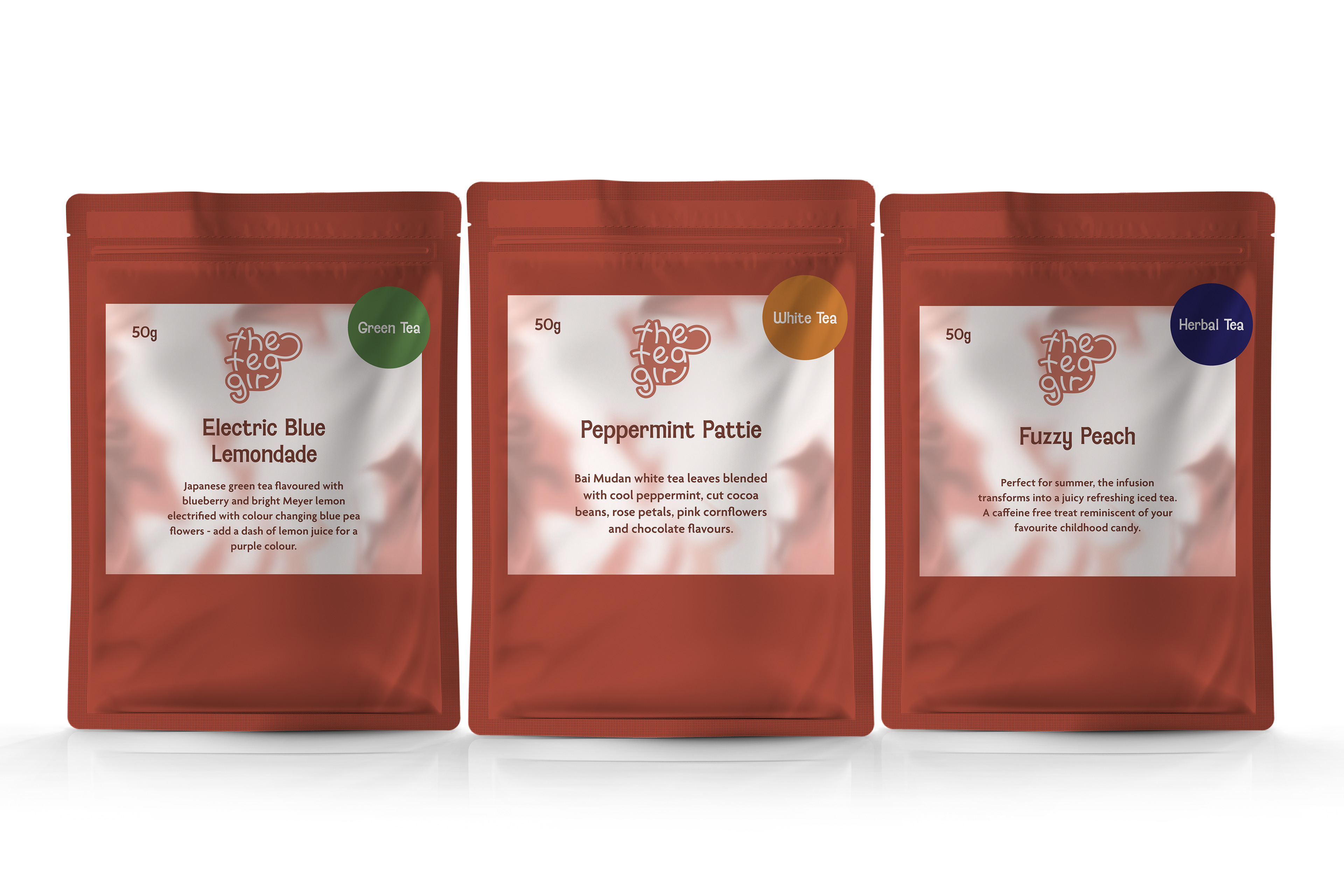 'The Tea Girl' Tea Packaging and Logo Redesign