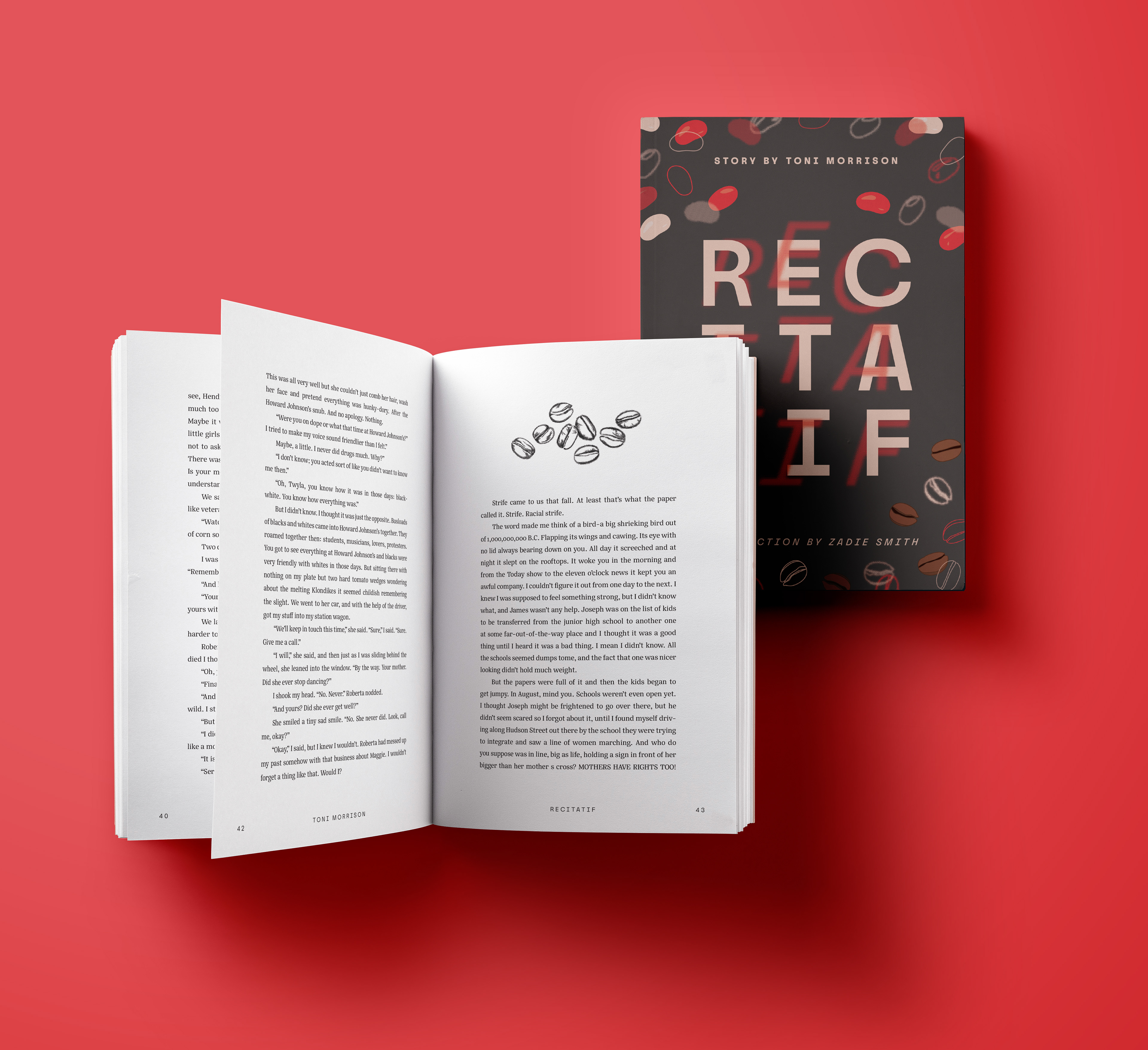 Book Cover & Book Interior Design for Recitatif by Toni Morrison
