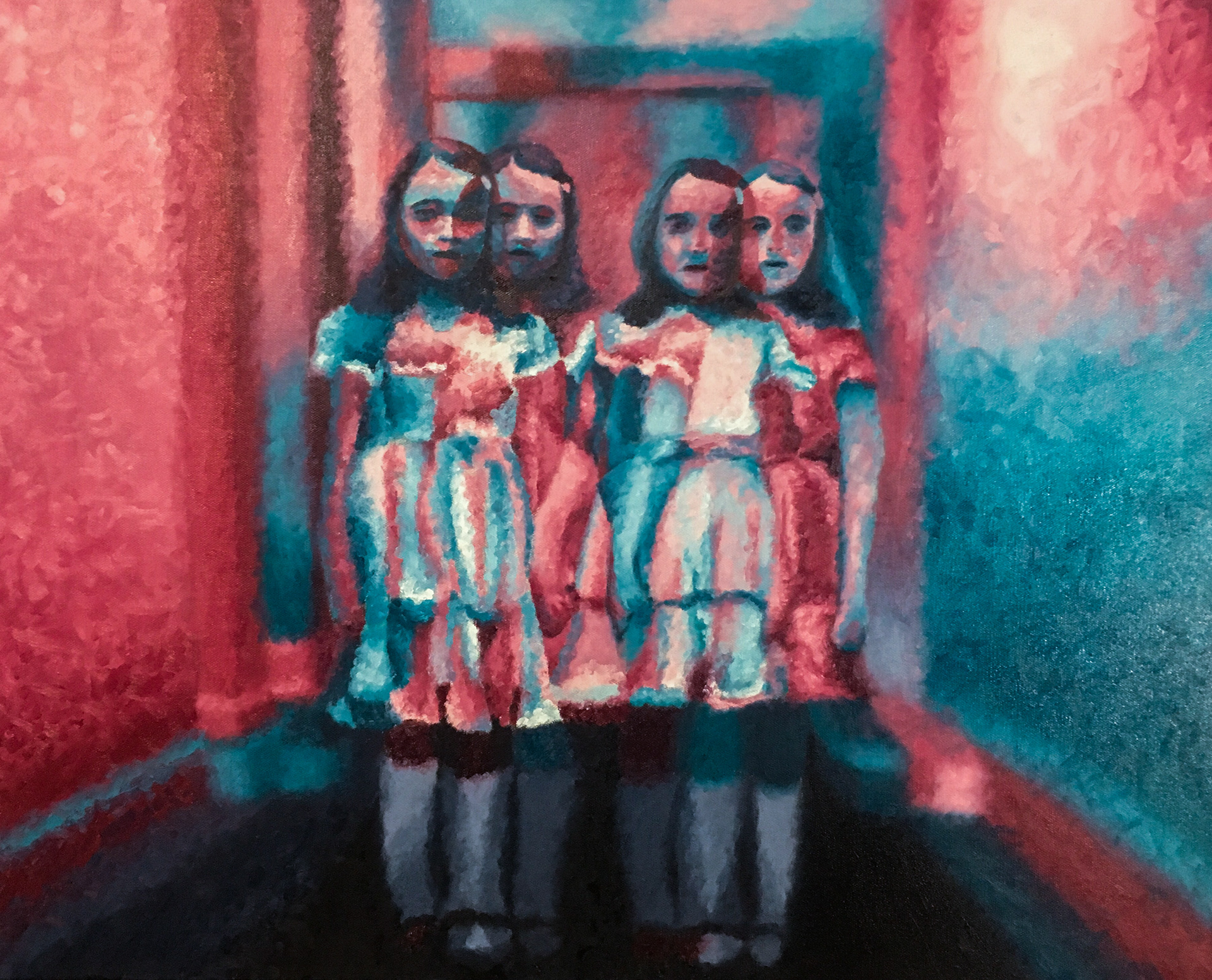 "REDRUM", Oil on Canvas, 24x30